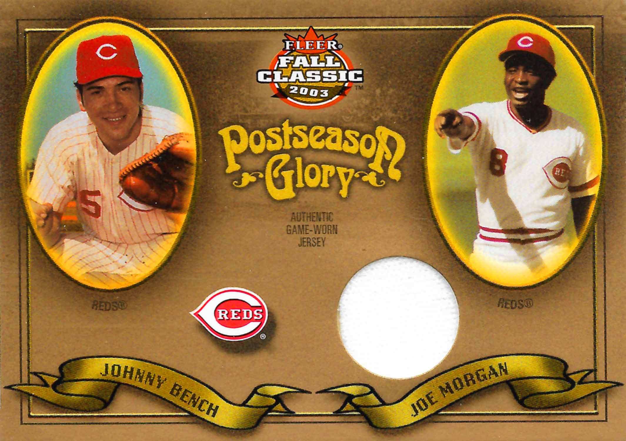 2003 Fleer Fall Classics Postseason Glory Single Swatch Jersey