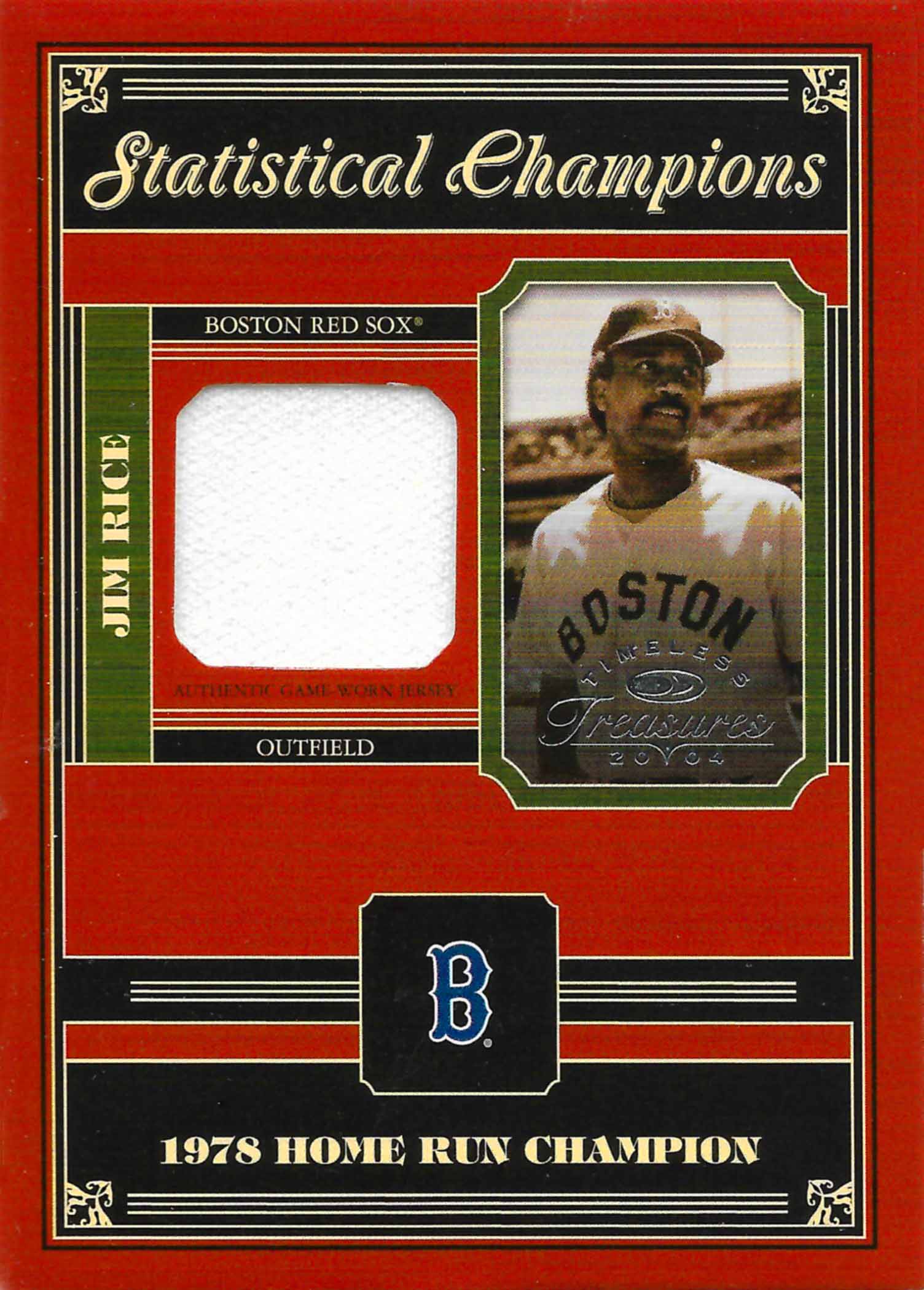 2004 Timeless Treasures Statistical Champions Jersey