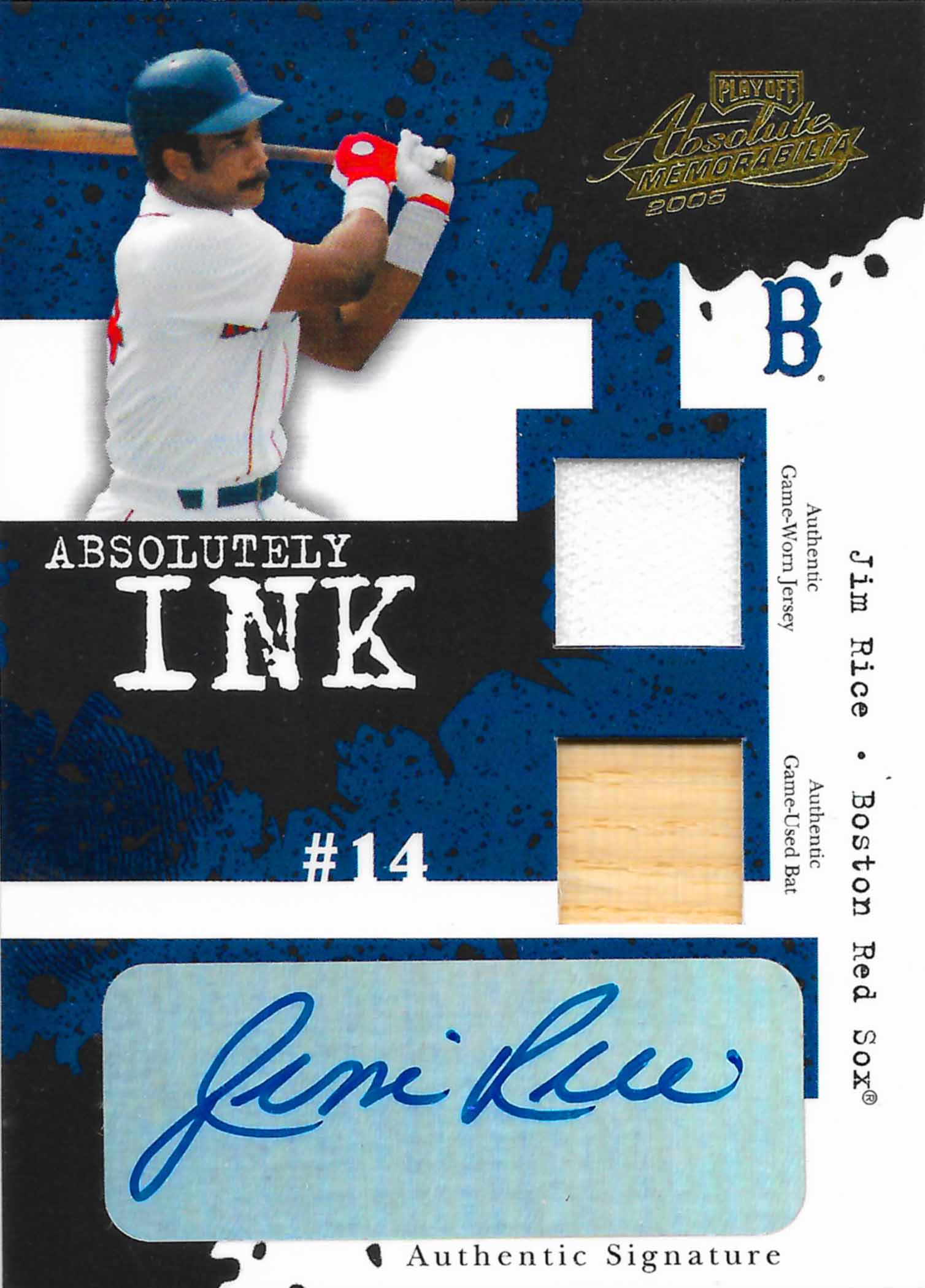 2005 Absolute Memorabilia Absolutely Ink Swatch Double Bat-Jersey