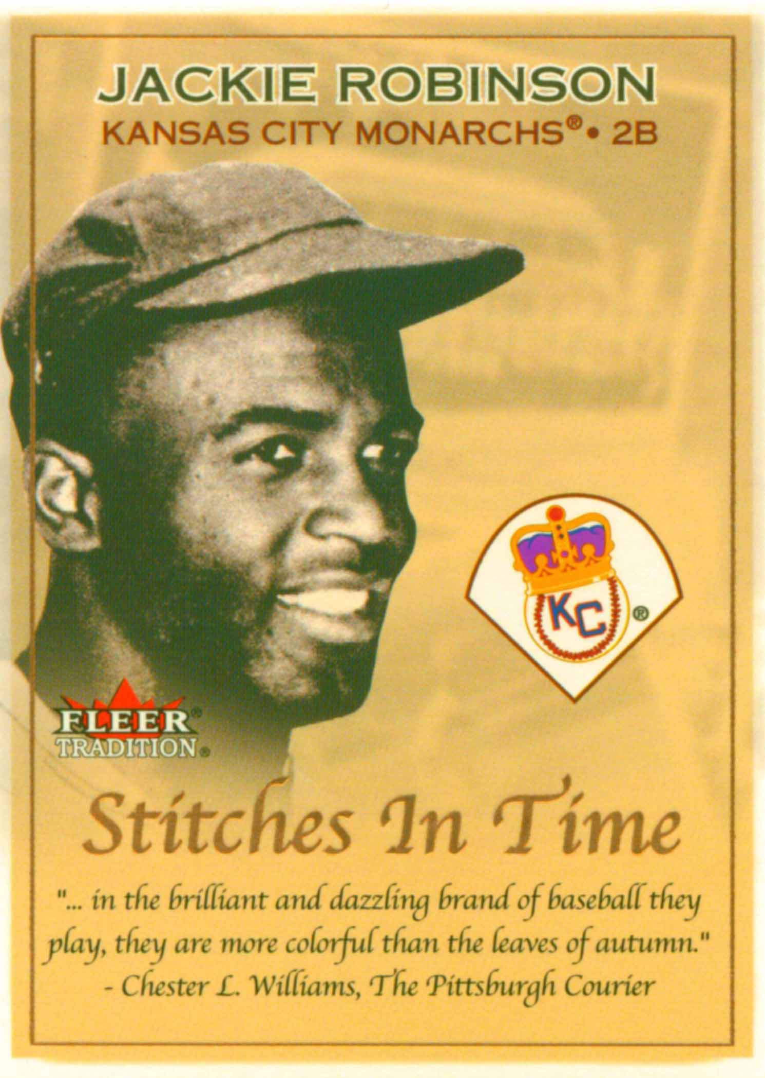 2001 Fleer Tradition Stitches in Time