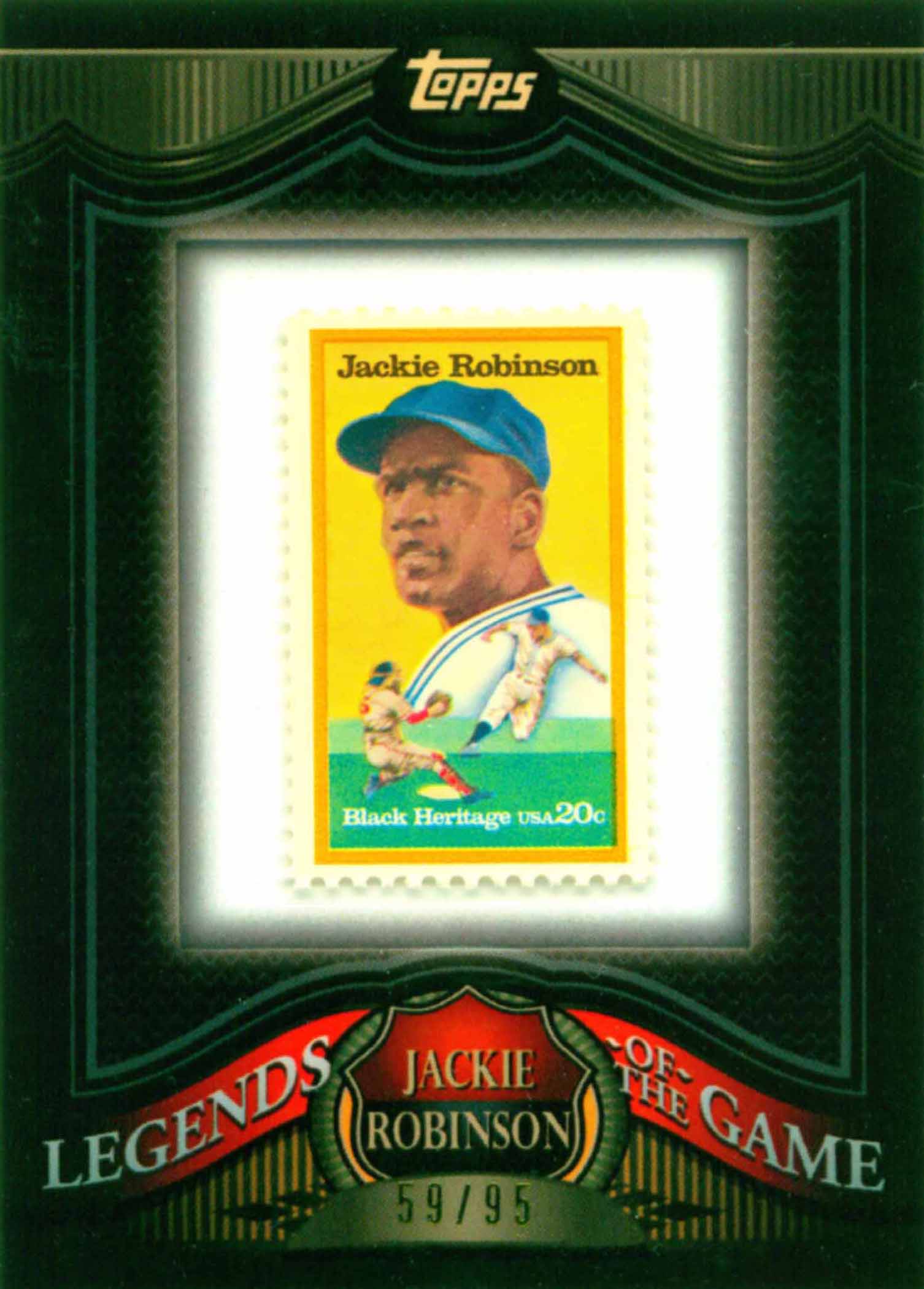 2009 Topps Legends of the Game Framed Stamps