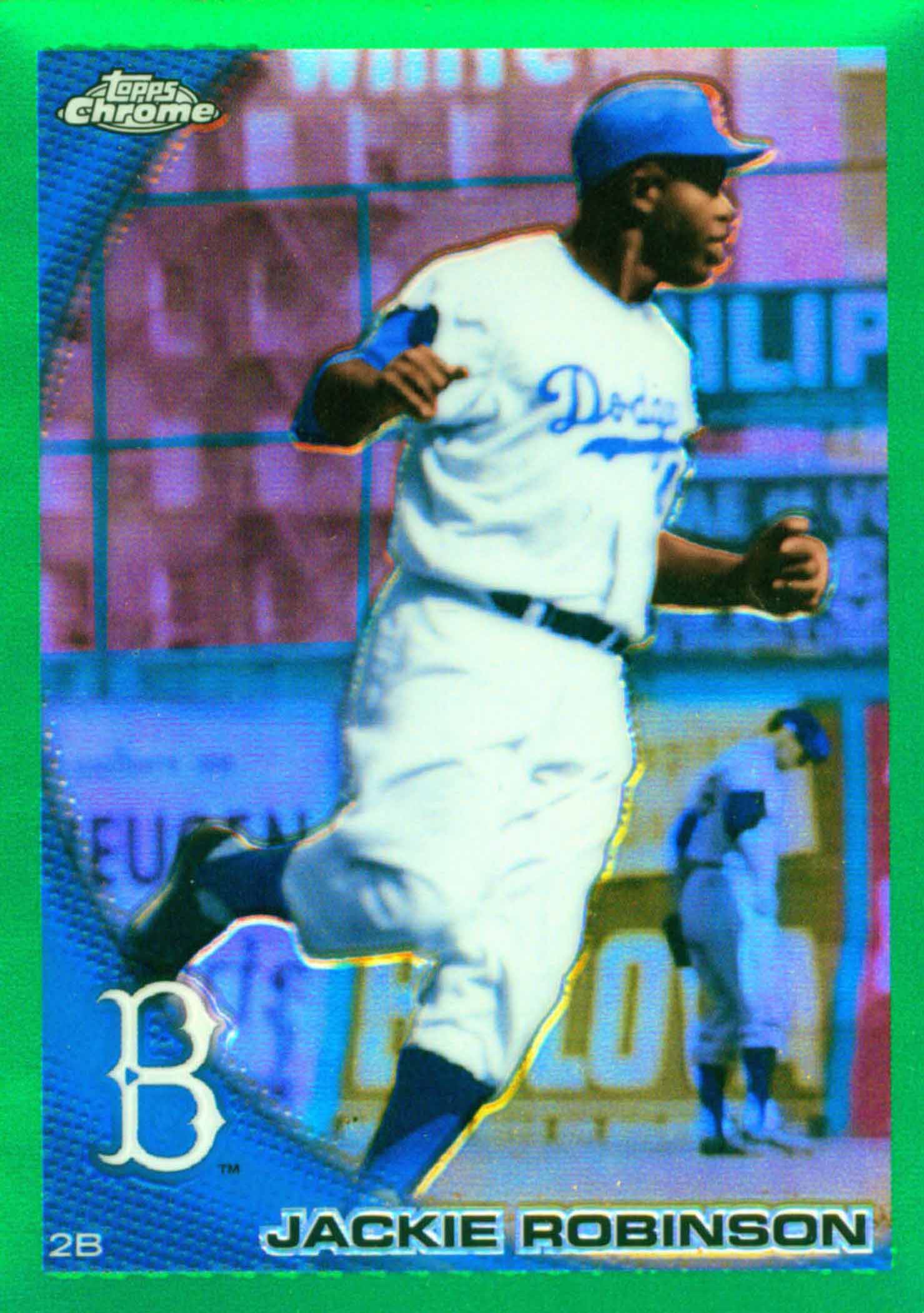 2010 Topps Chrome Wrapper Redemption Green Refractors