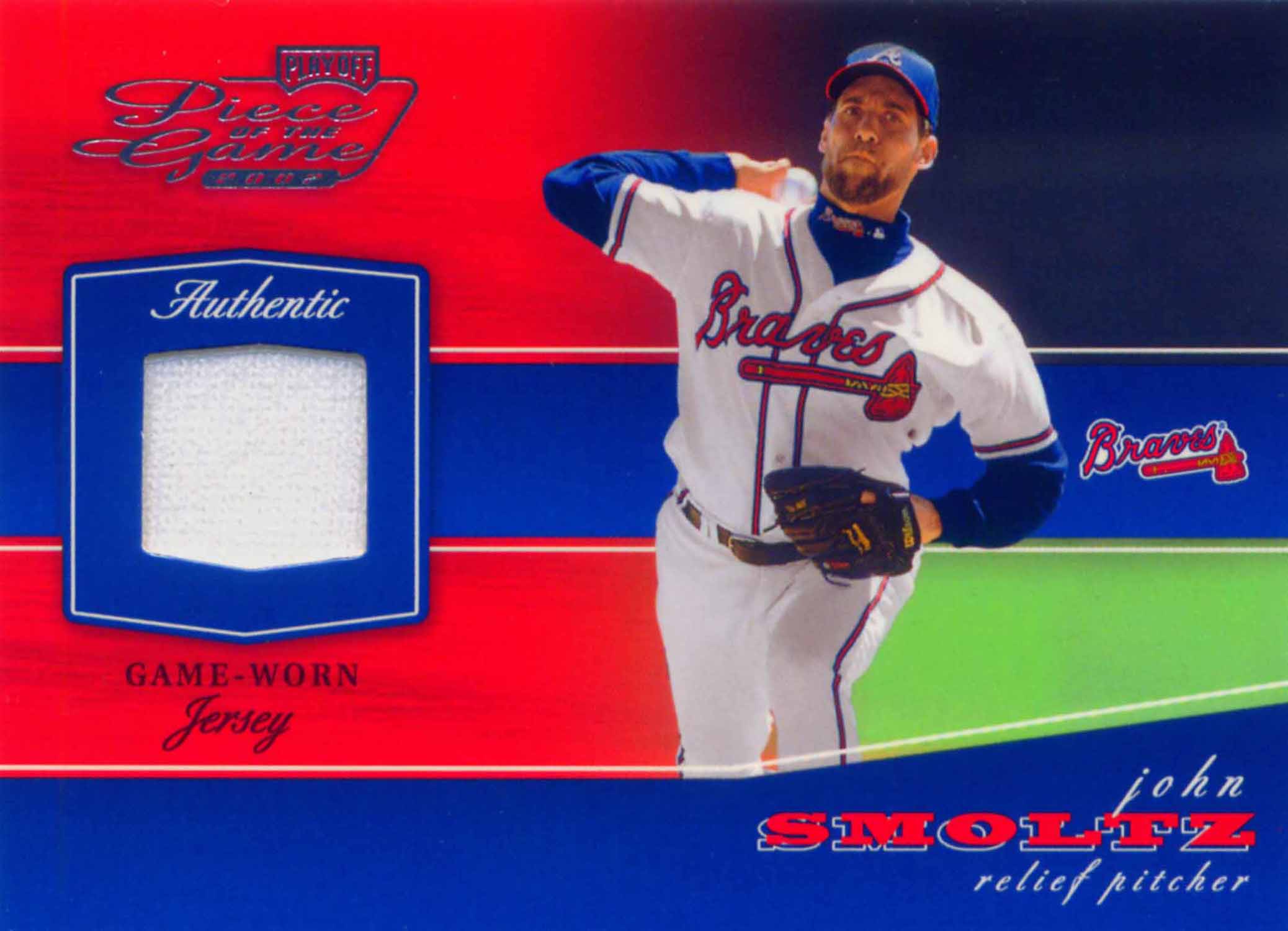2002 Playoff Piece of the Game Materials Jersey