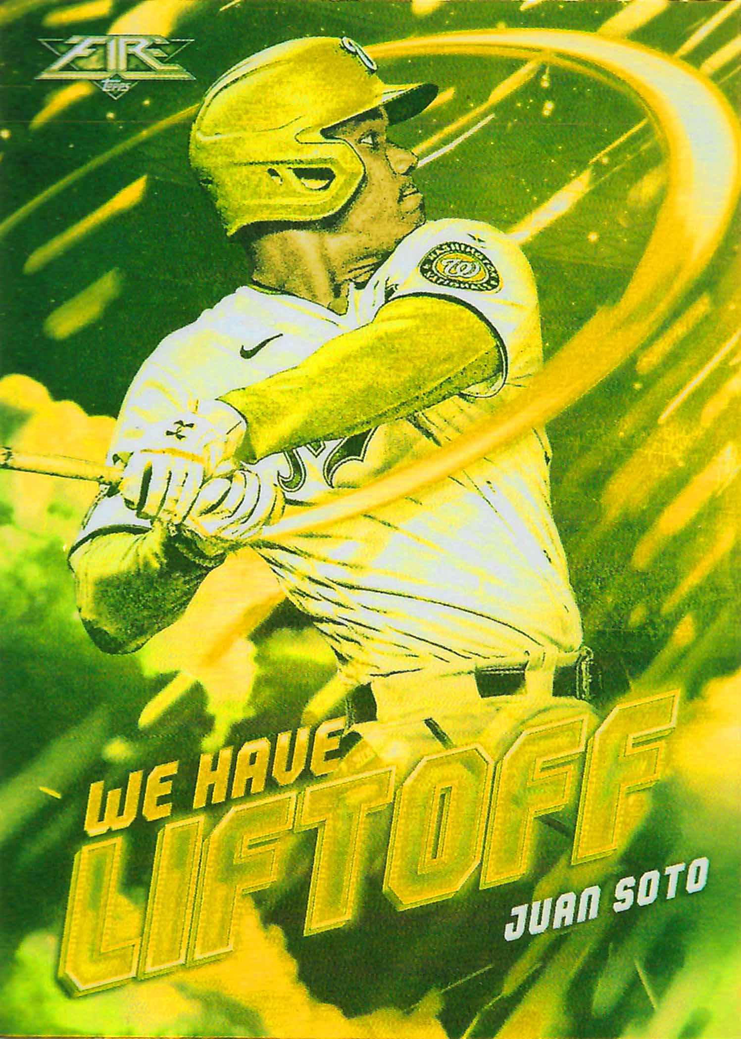 2021 Topps Fire We Have Liftoff Gold Minted