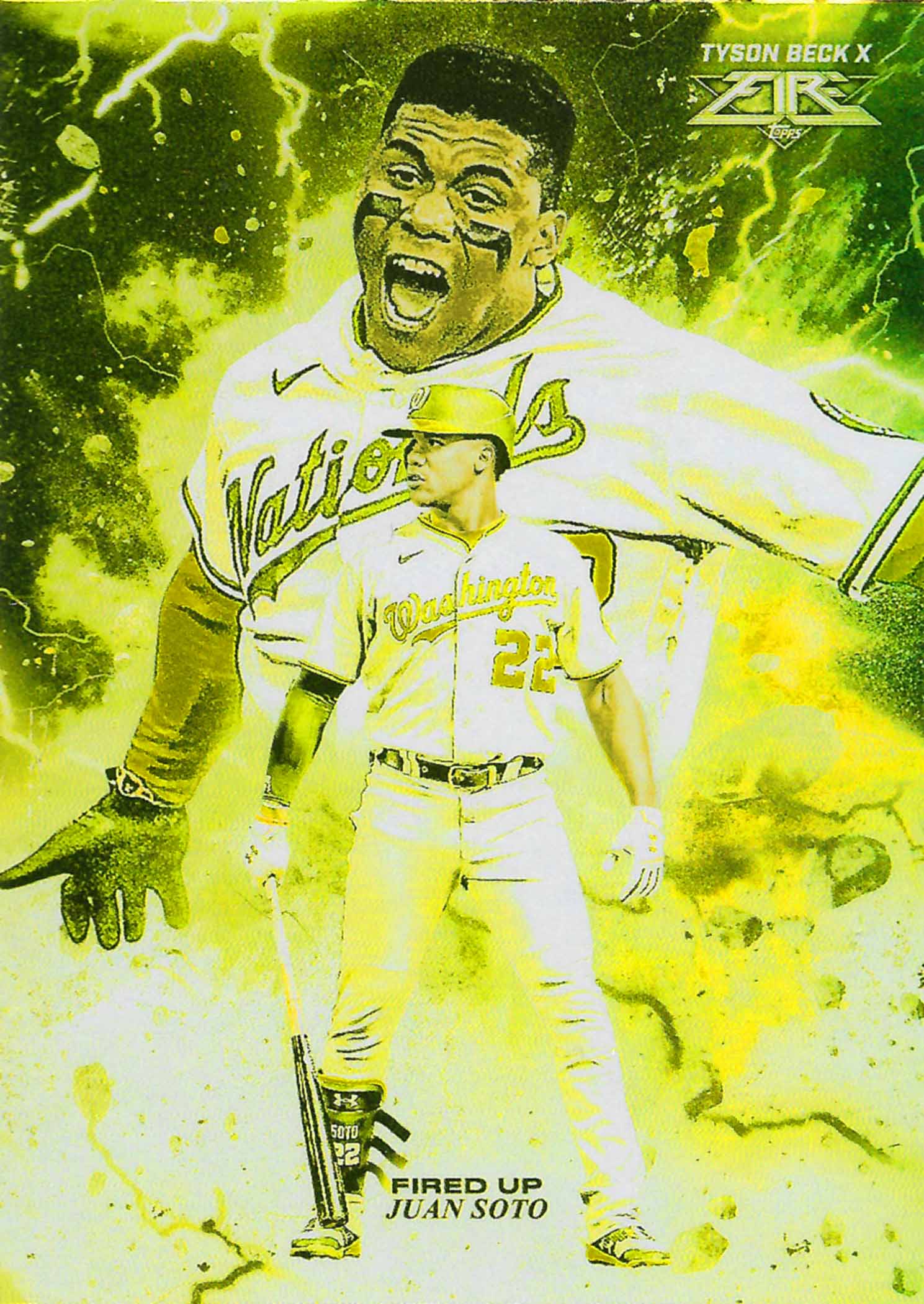 2022 Topps Fire Fired Up Gold Minted