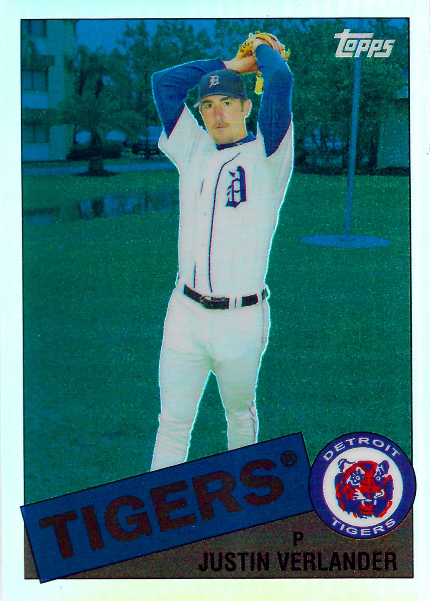 2008 Topps Chrome Trading Card History Blue Refractors