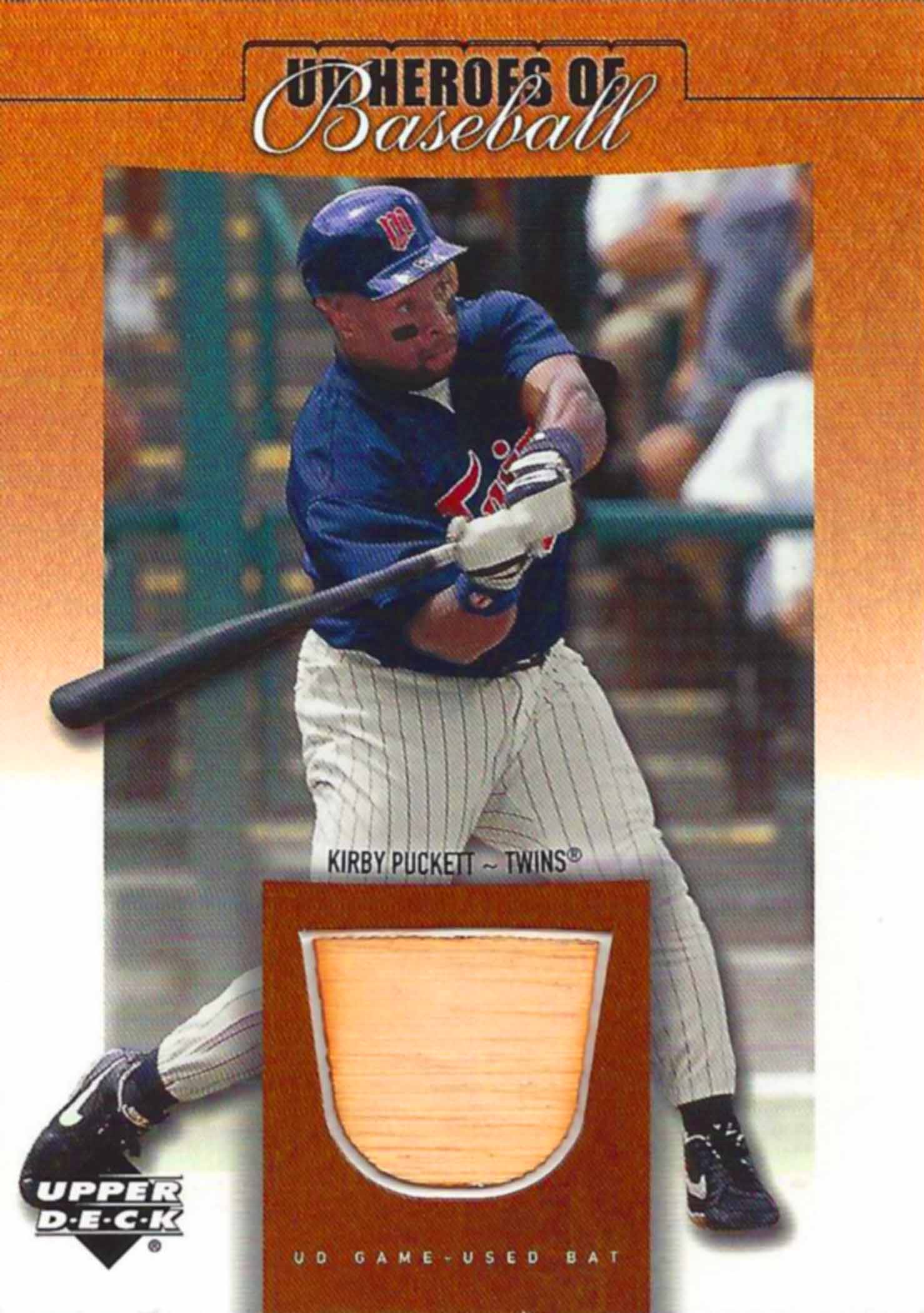2001 Upper Deck Prospect Premieres Heroes of Baseball Game Bat