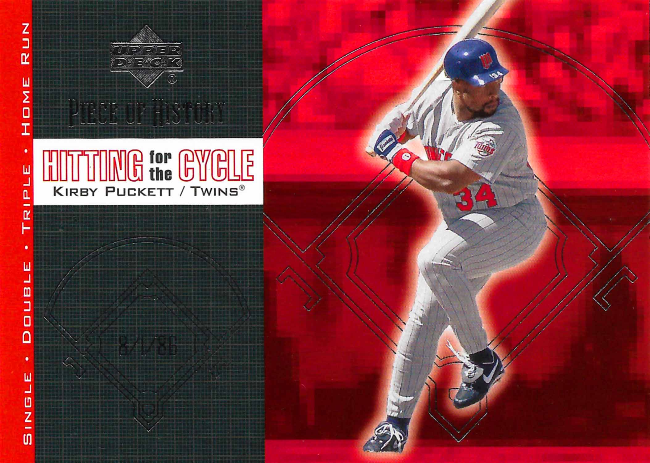 2002 UD Piece of History Hitting for the Cycle