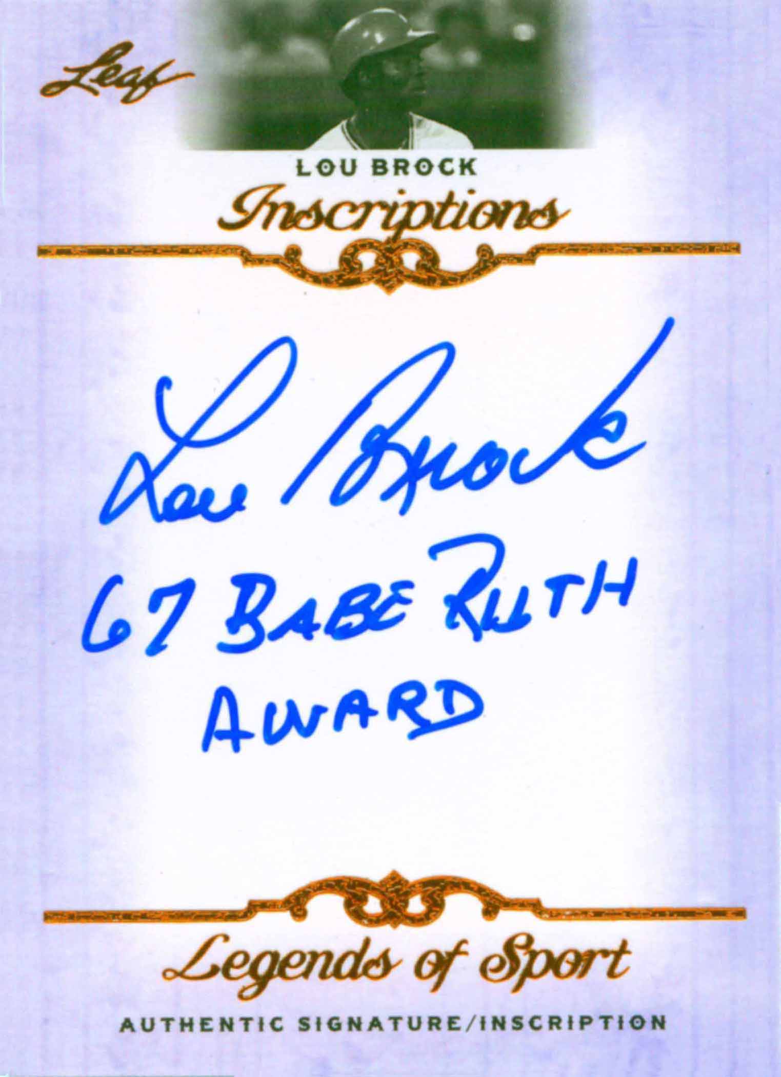 2012 Leaf Inscriptions Legends of Sport
