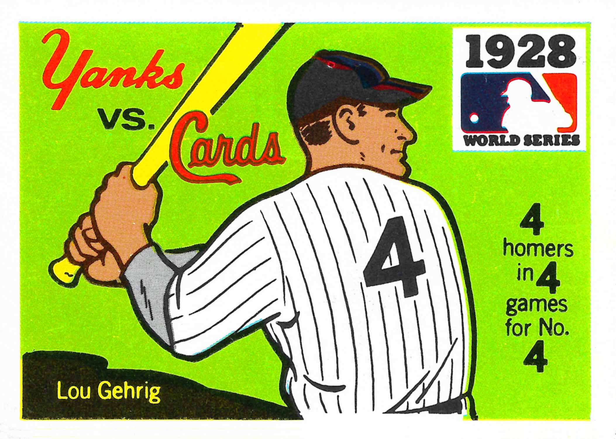 1971 Fleer Laughlin World Series Black Backs