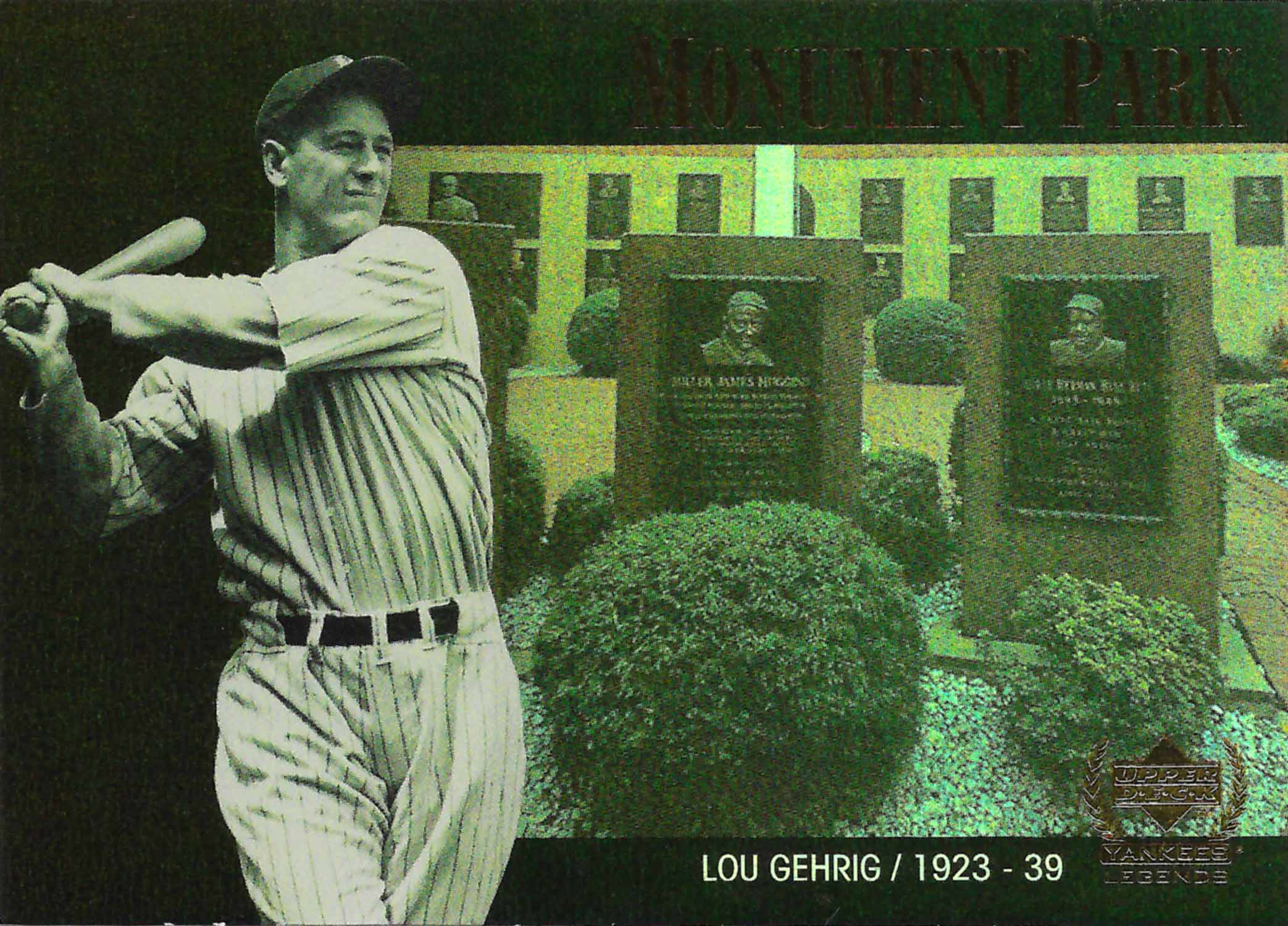 2000 Upper Deck Yankees Legends Monument Park