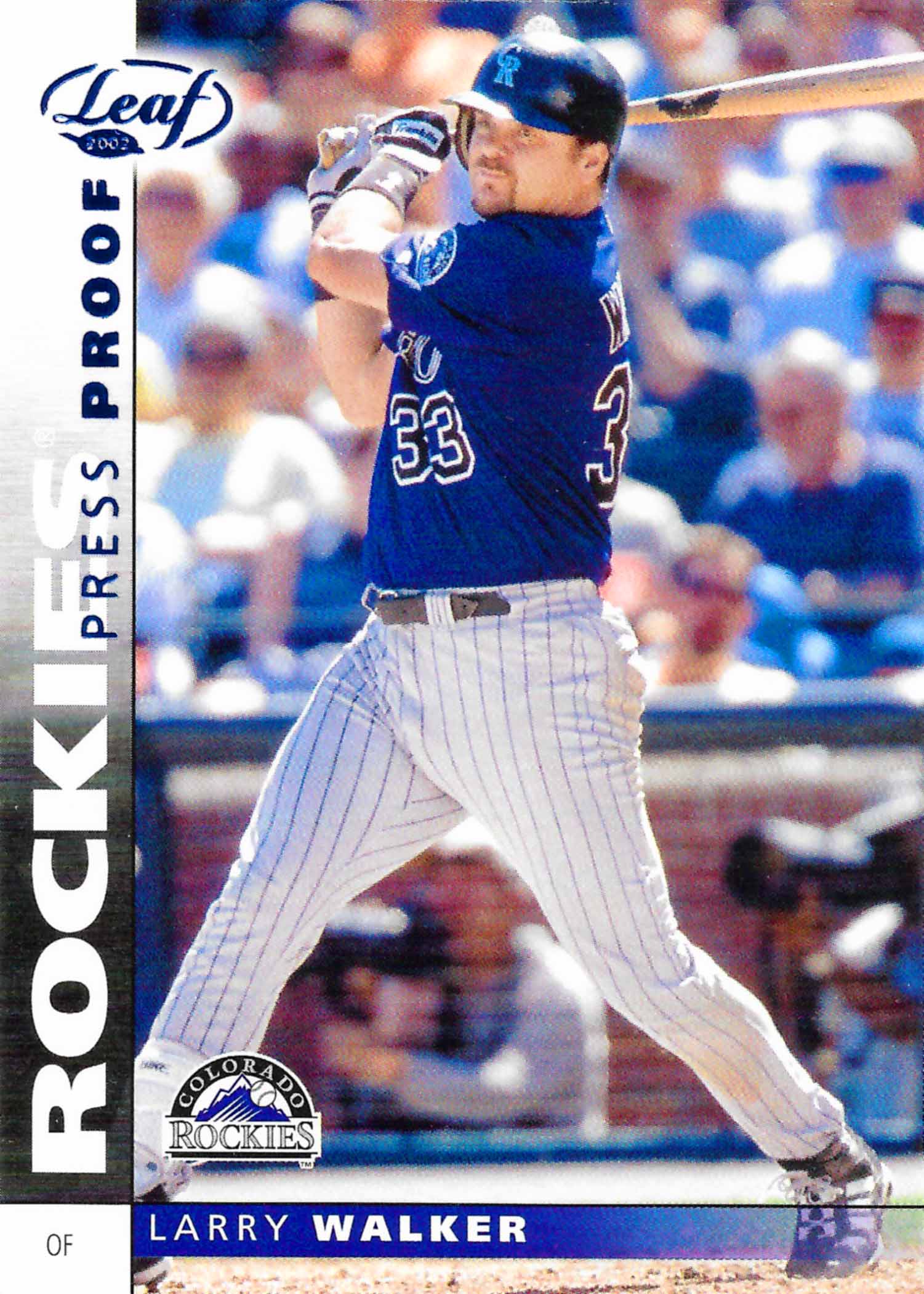 2002 Leaf Press Proofs Blue