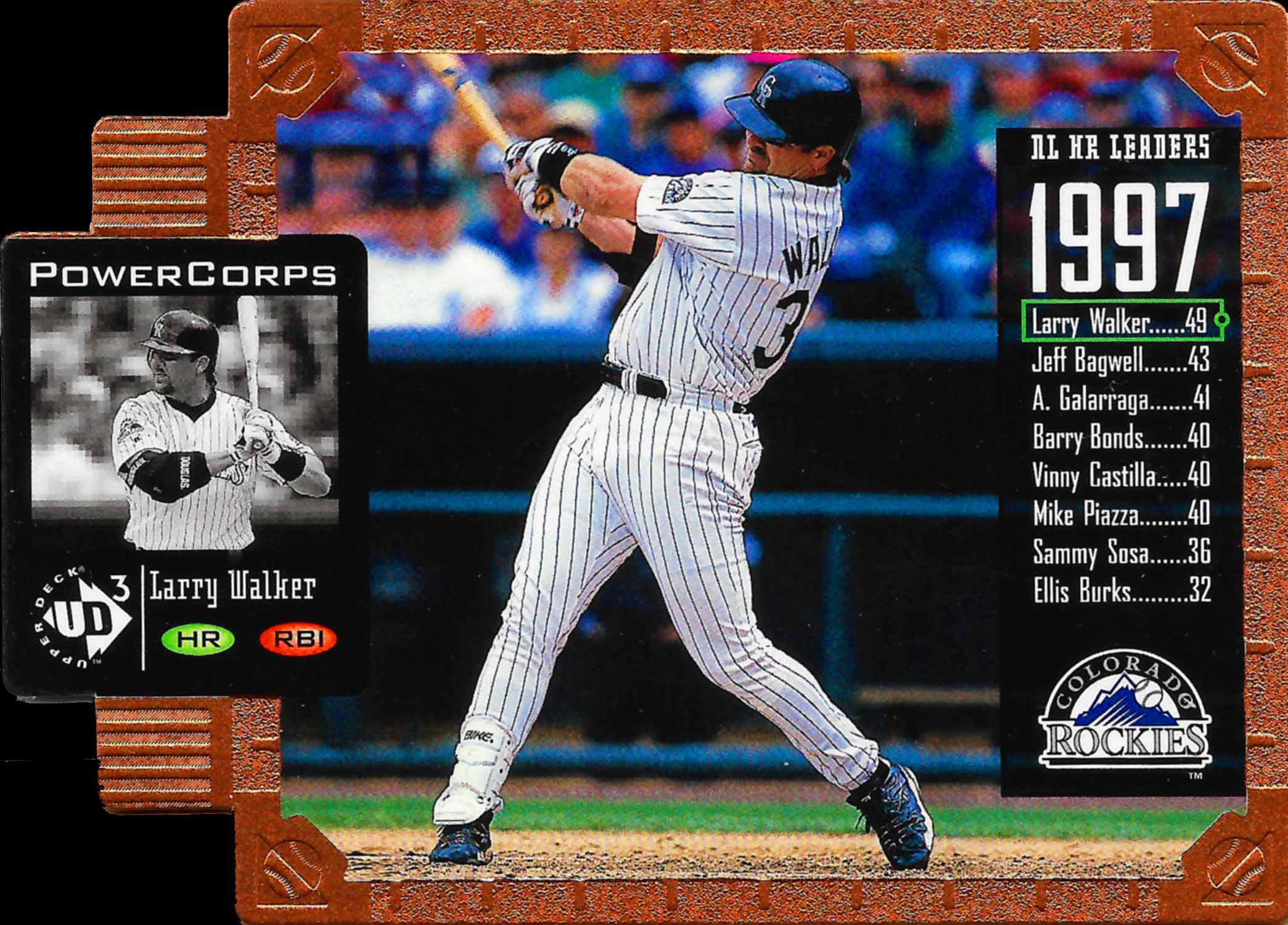 1998 UD3 Die Cuts PowerCorps Embossed