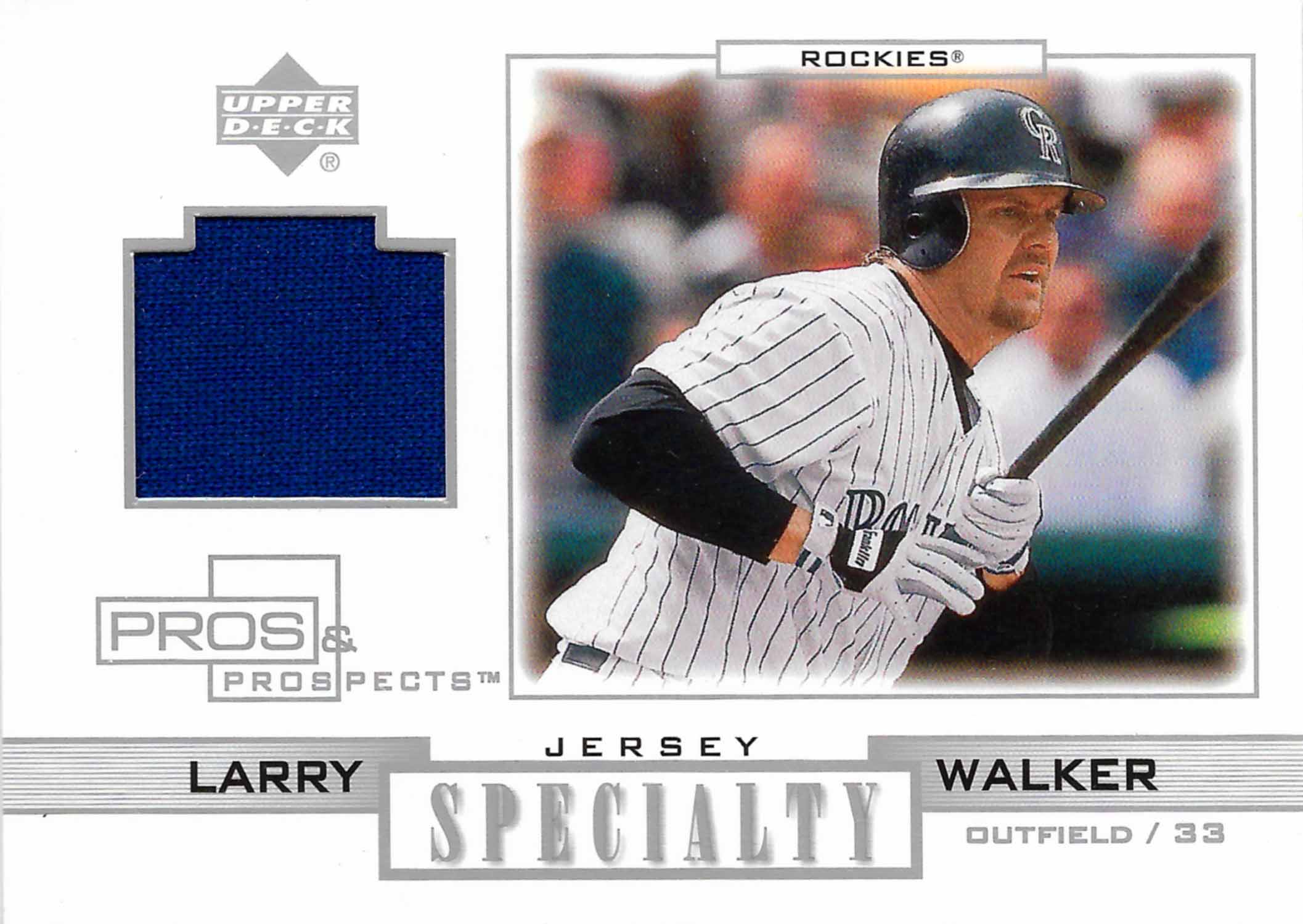 2001 Upper Deck Pros and Prospects Specialty Game Jersey