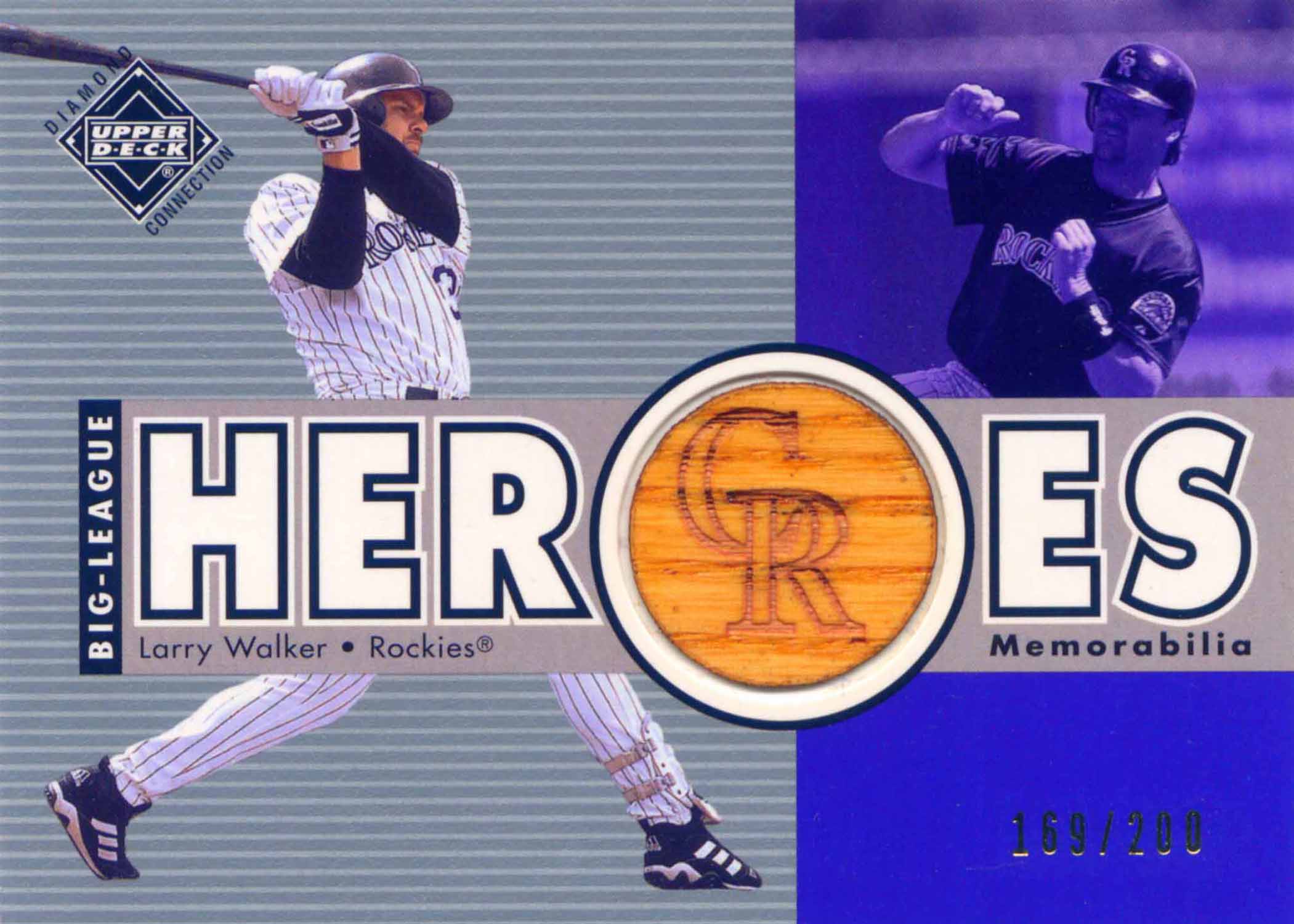 2002 Upper Deck Diamond Connection Big League Heroes Bat