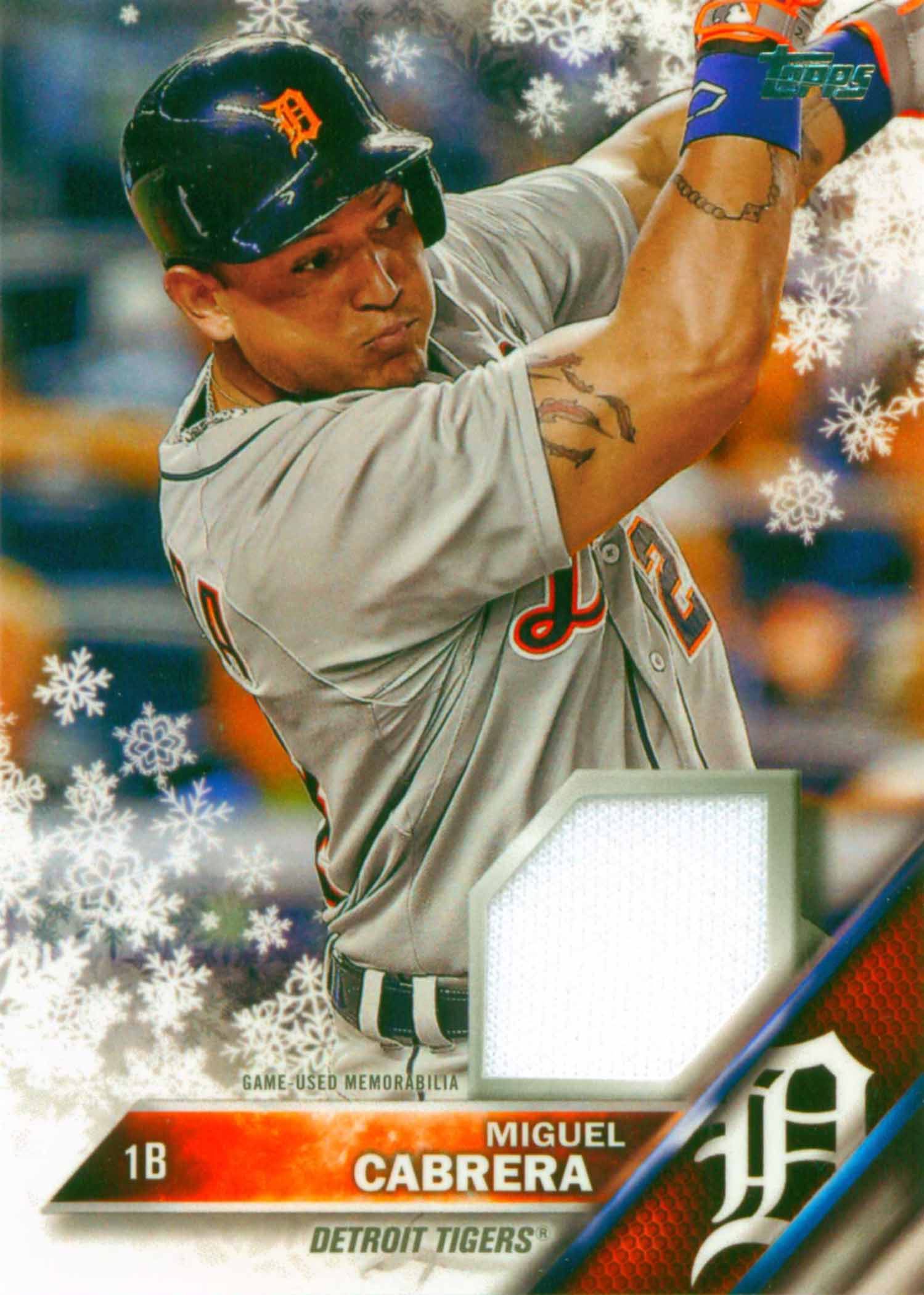 2016 Topps Walmart Holiday Snowflake Relics