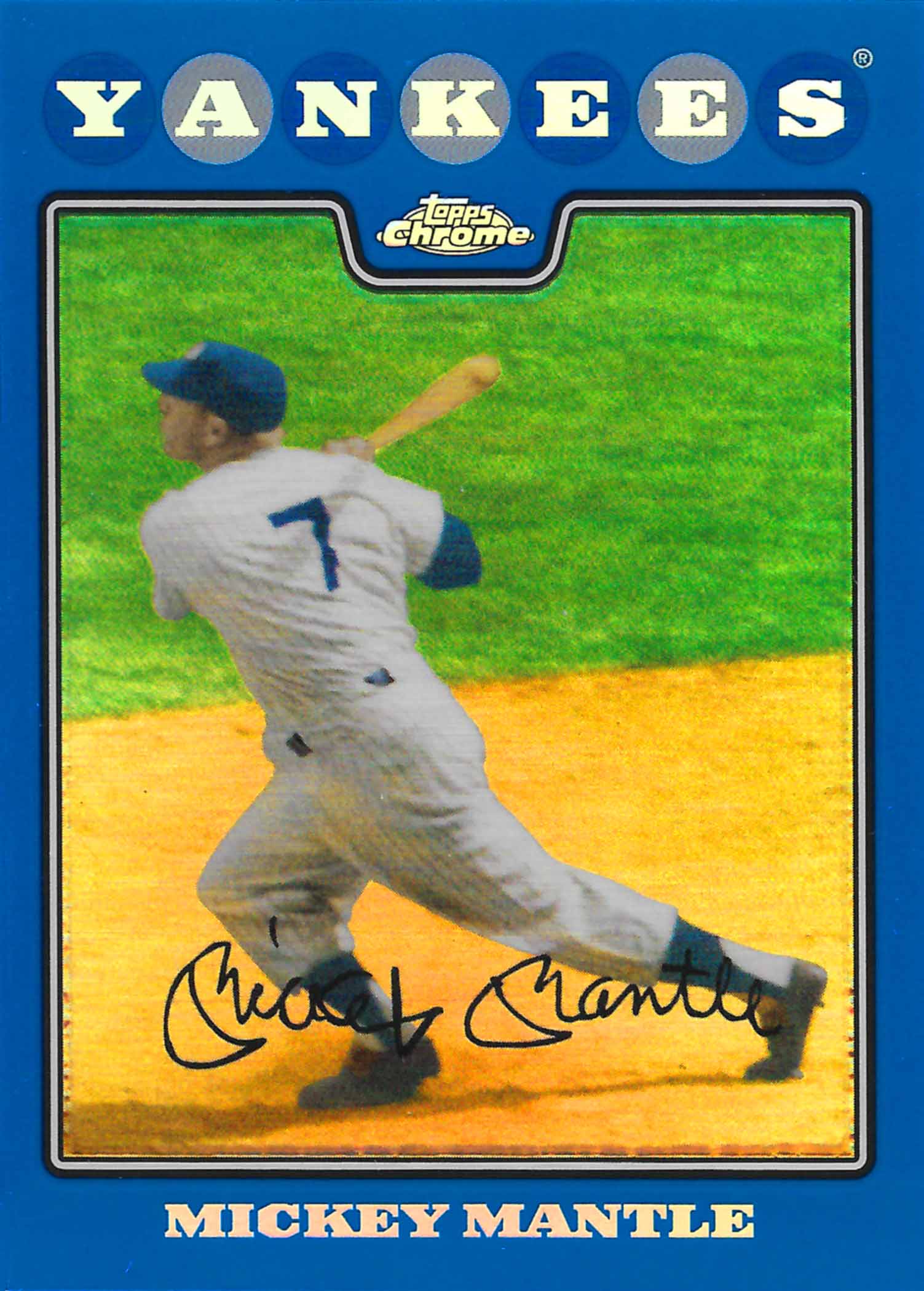 2008 Topps Chrome Blue Refractors