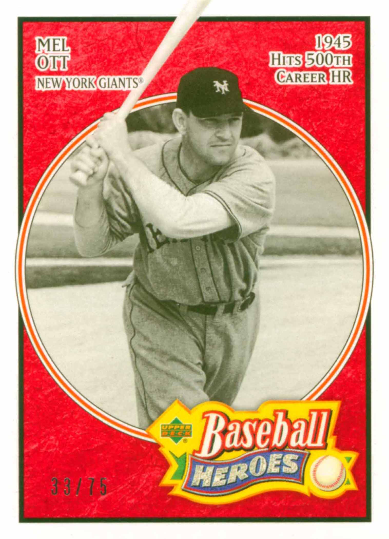 2005 Upper Deck Baseball Heroes Red
