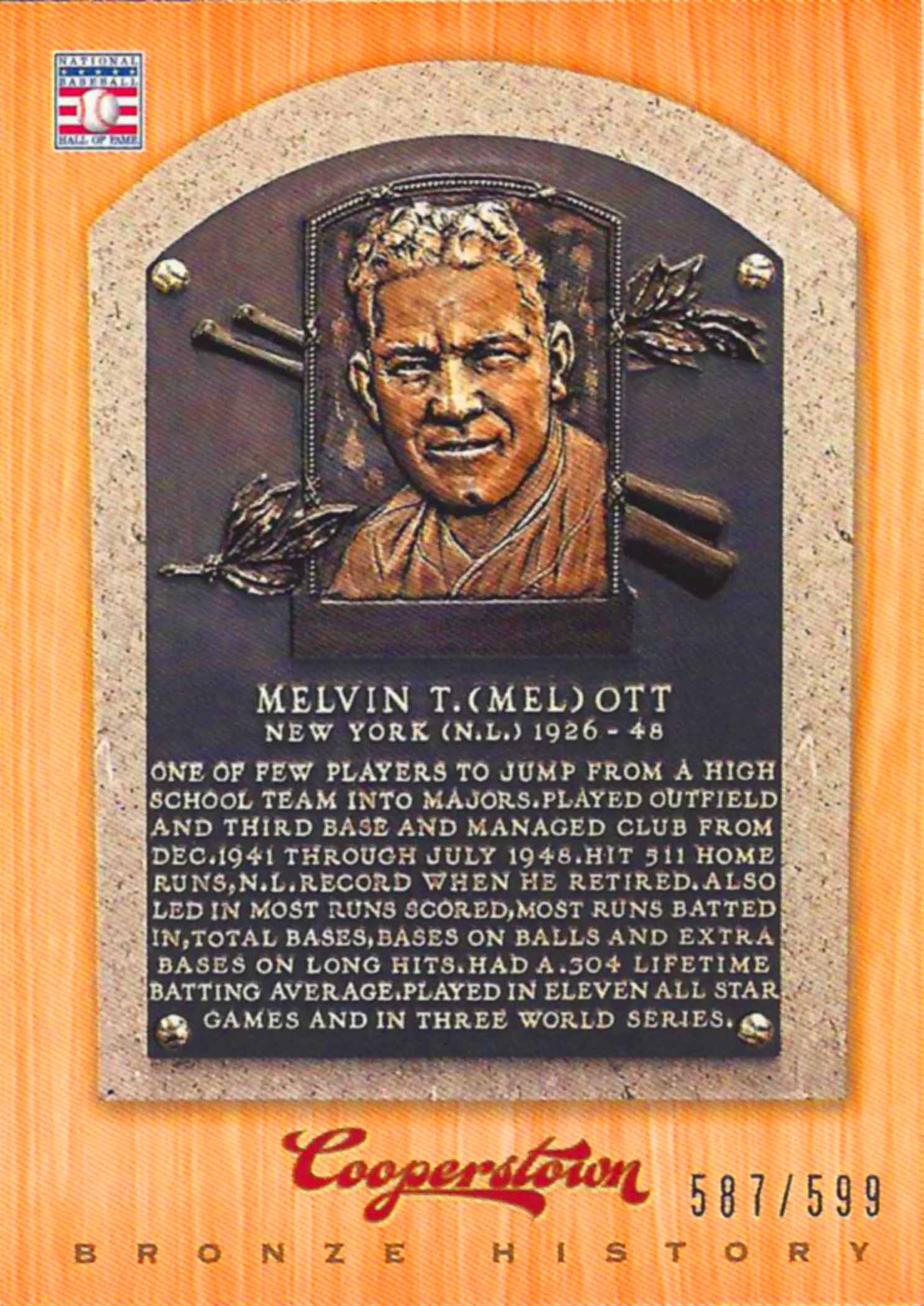 2012 Panini Cooperstown Bronze History