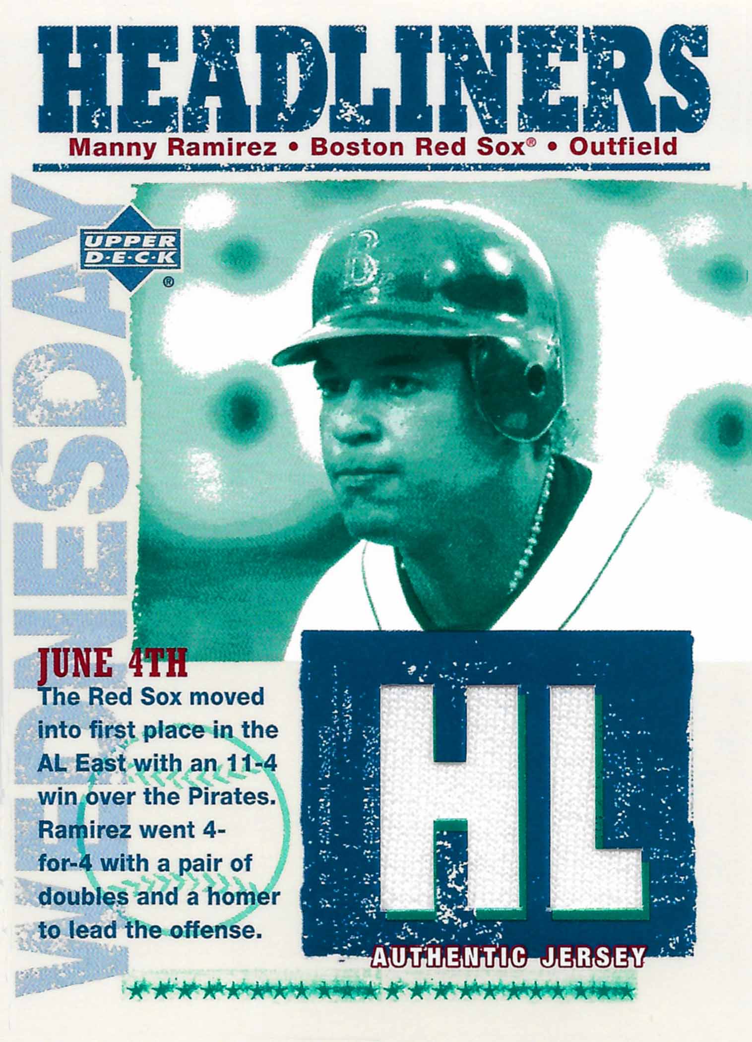 2004 Upper Deck Headliners Jersey