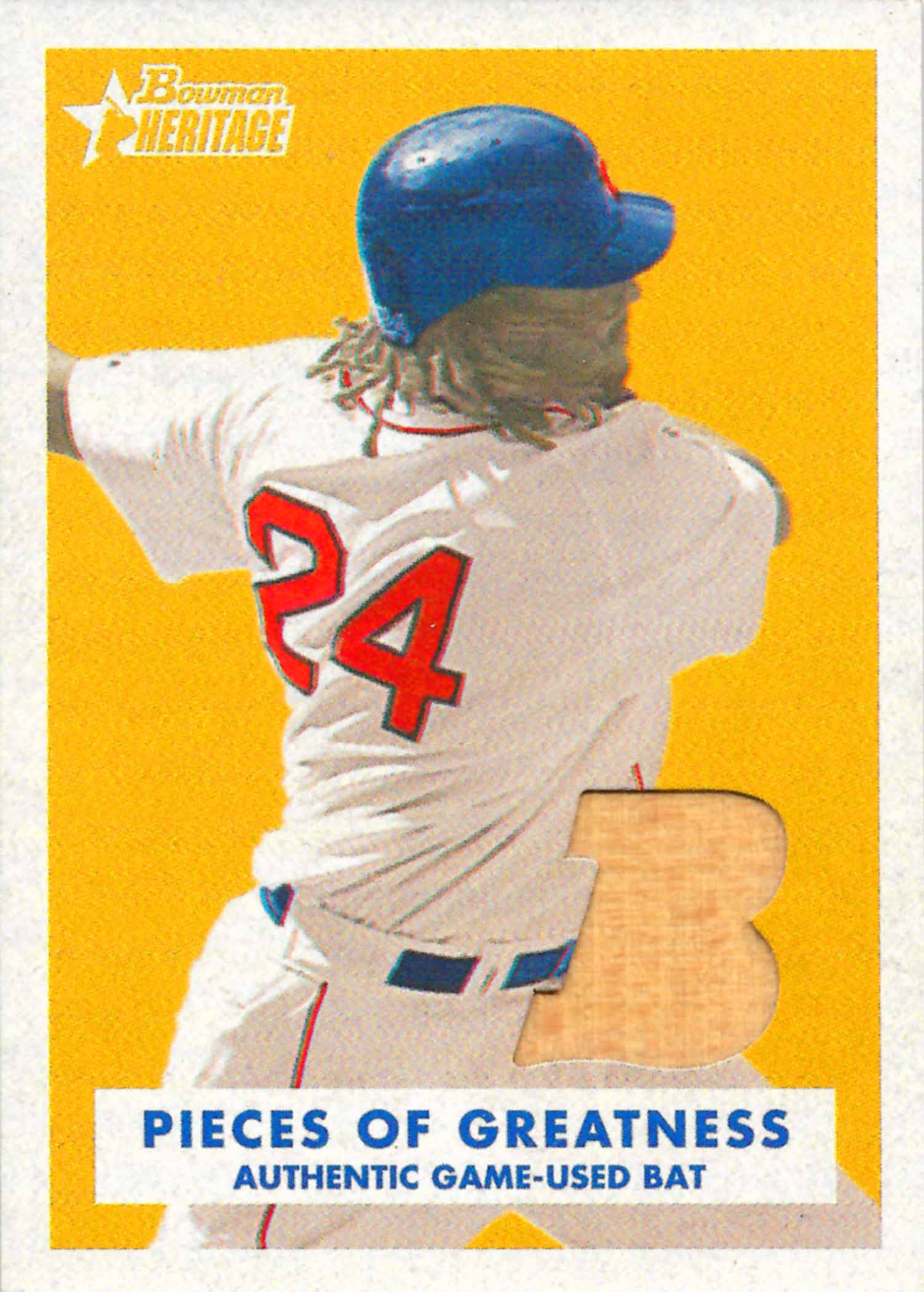 2006 Bowman Heritage Pieces of Greatness Bat