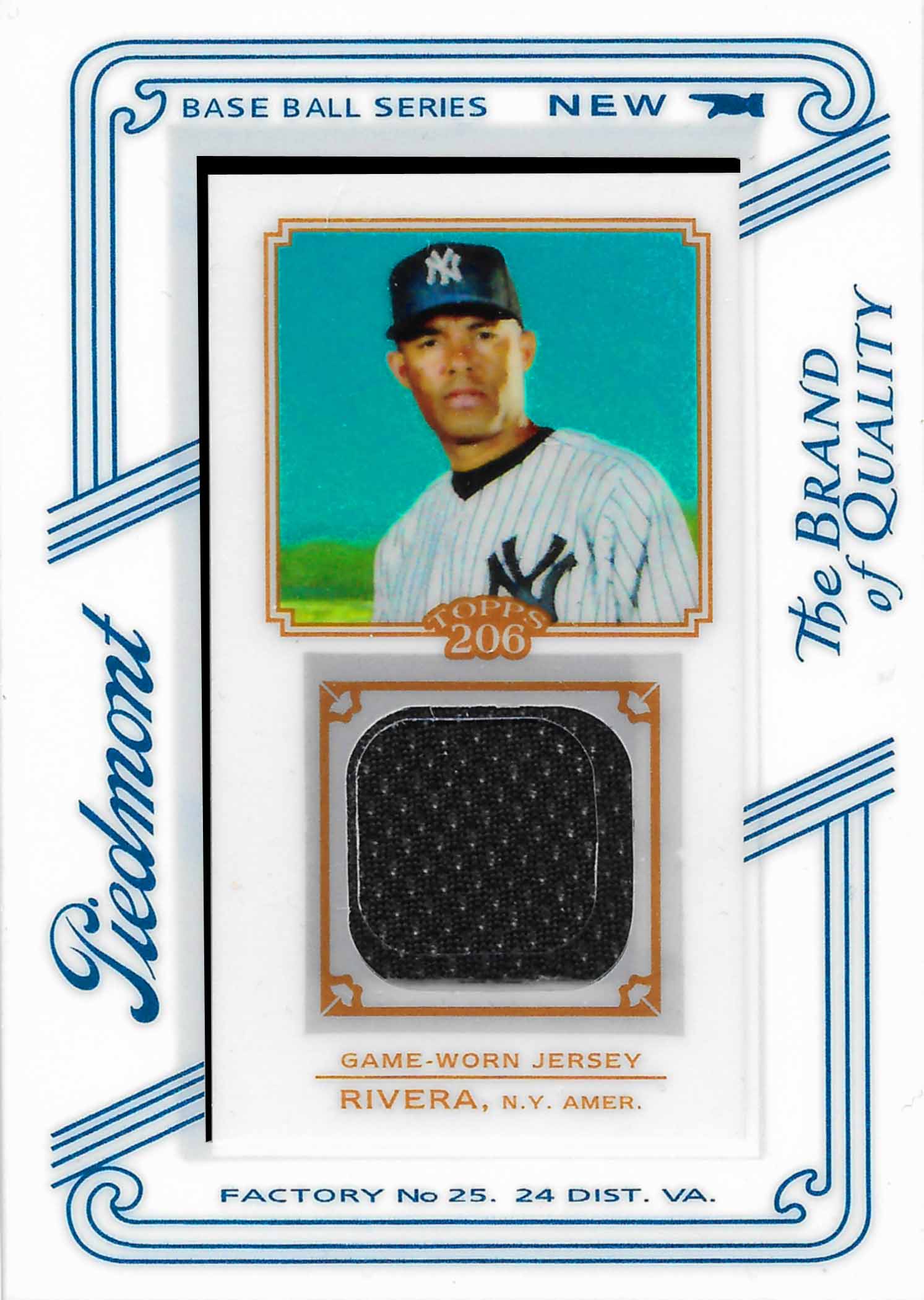 2010 Topps 206 Mini Framed Relics Piedmont