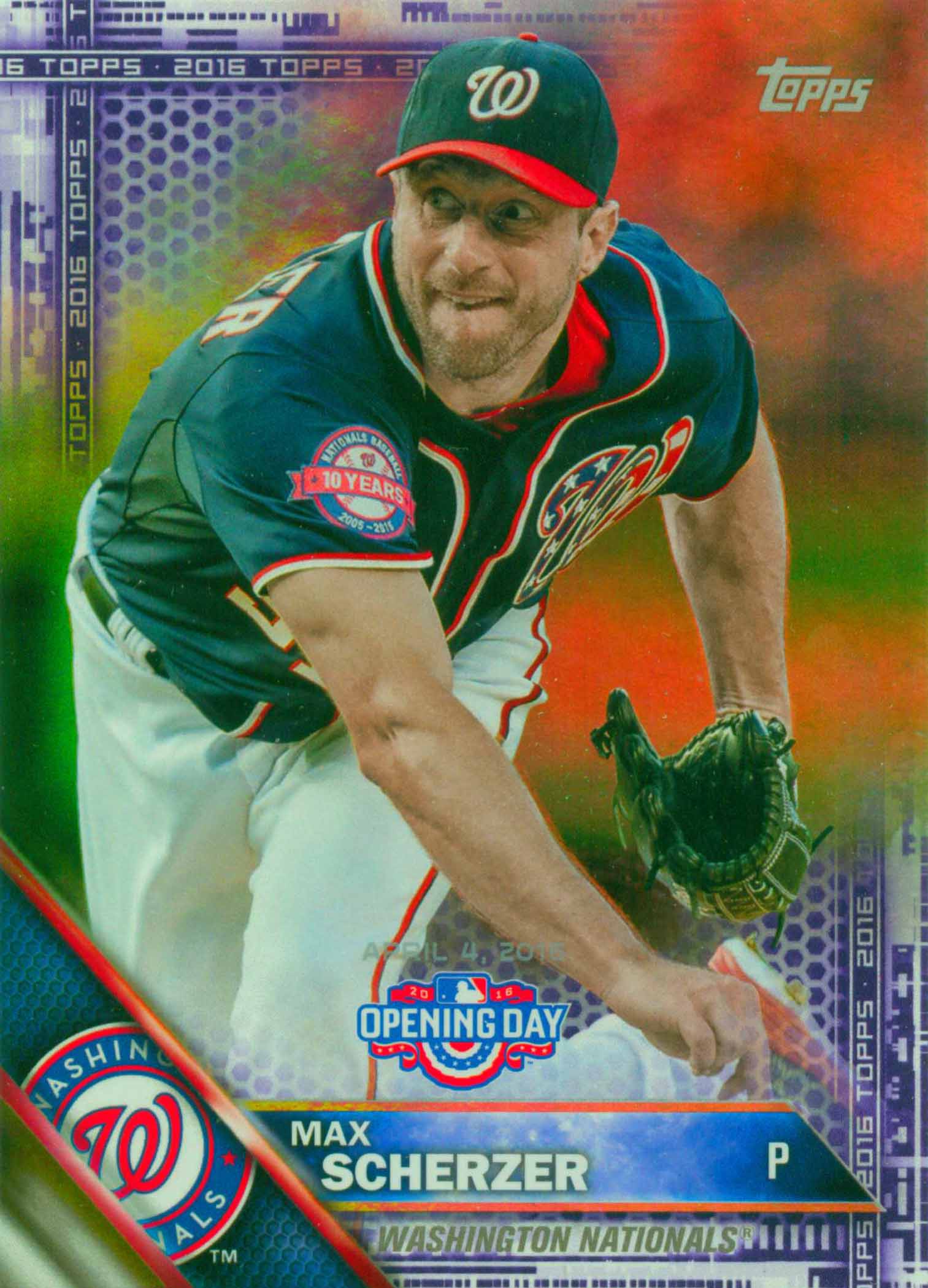 2016 Topps Opening Day Toys R Us Purple Foil