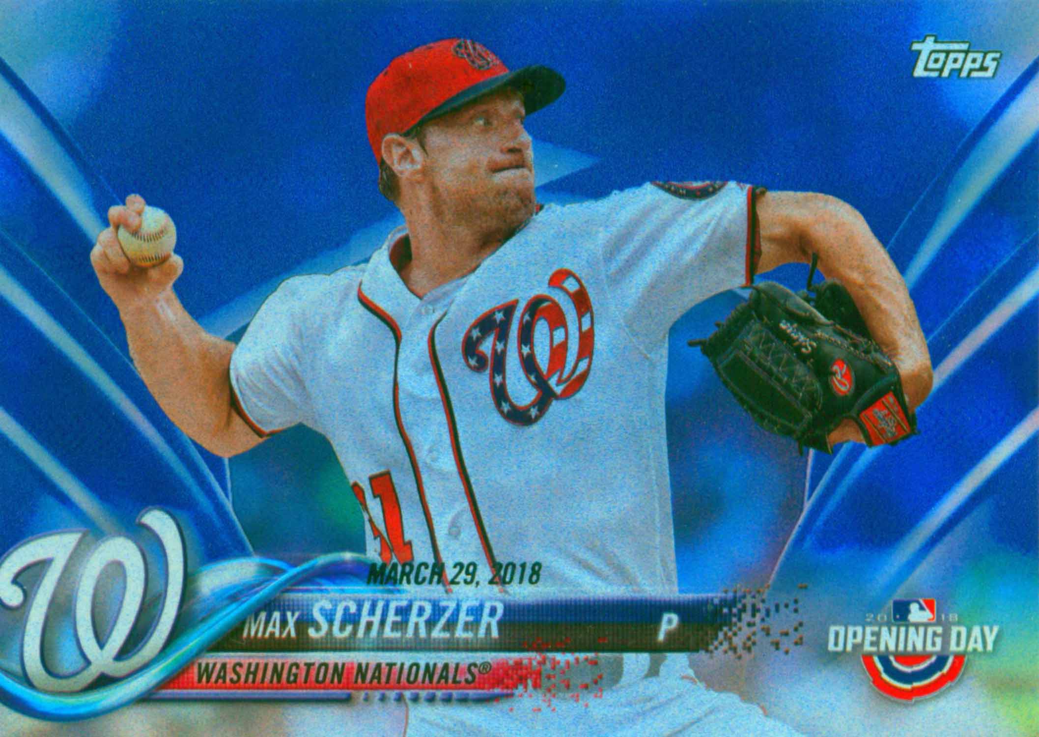 2018 Topps Opening Day Blue Foil