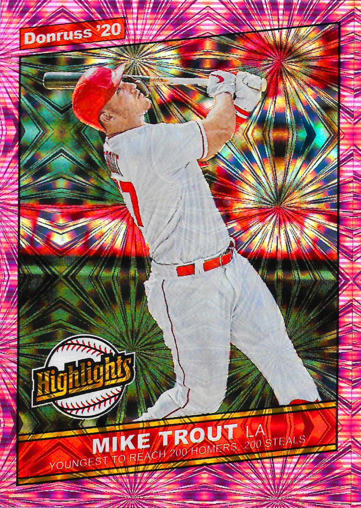 2020 Donruss Highlights Pink Fireworks