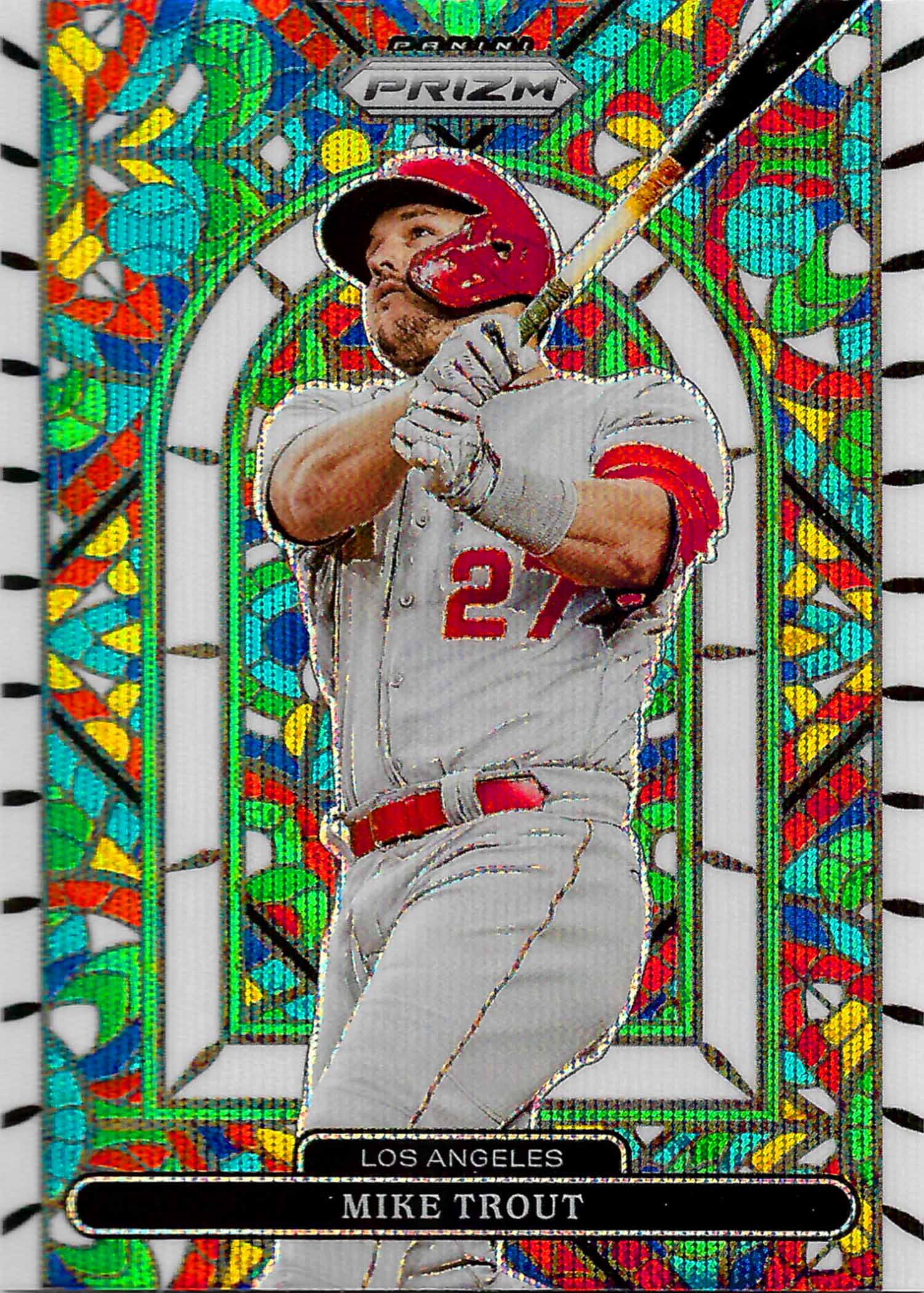 2022 Panini Prizm Stained Glass Prizms White Sparkle