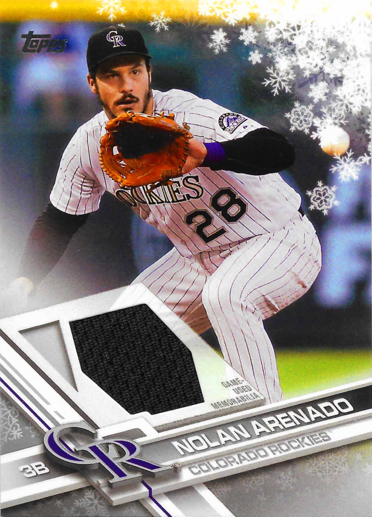 2017 Topps Walmart Holiday Snowflake Relics