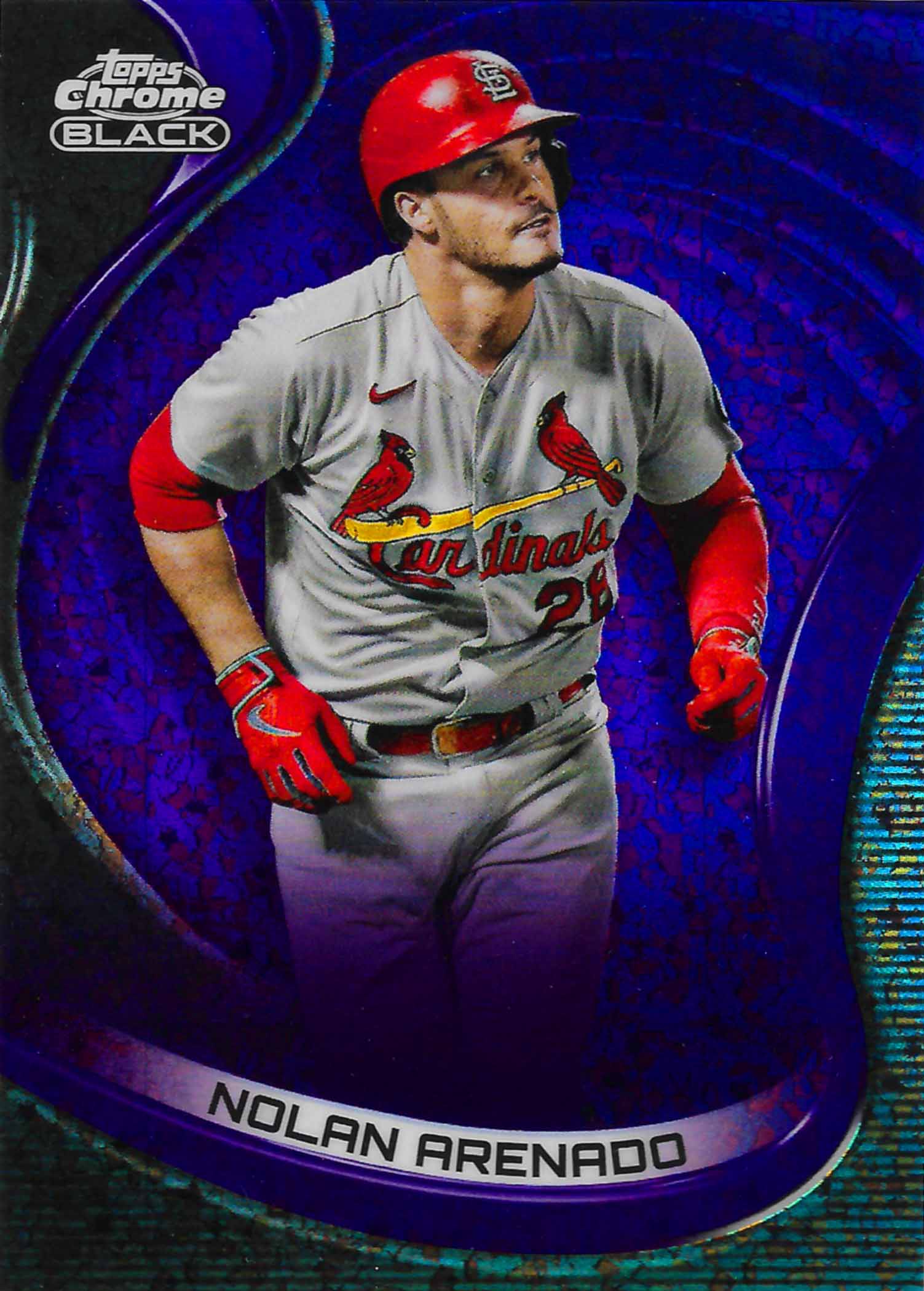 2022 Topps Chrome Black Purple Mini Diamond Refractors