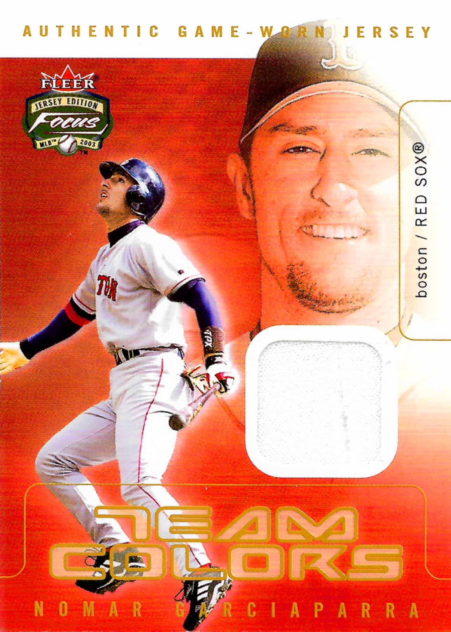 2003 Fleer Focus JE Team Colors Game Jersey