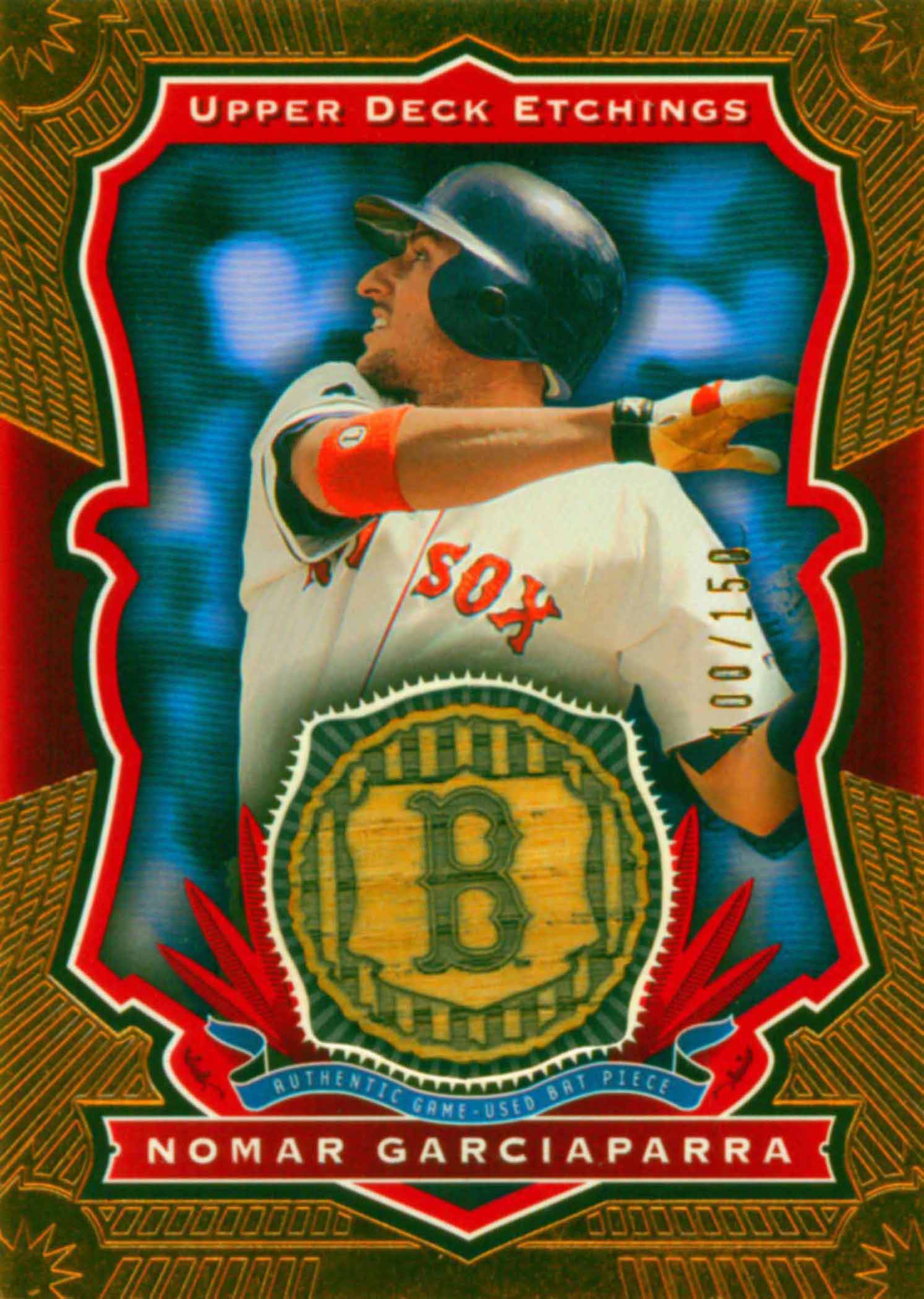 2004 Upper Deck Etchings Game Bat Red