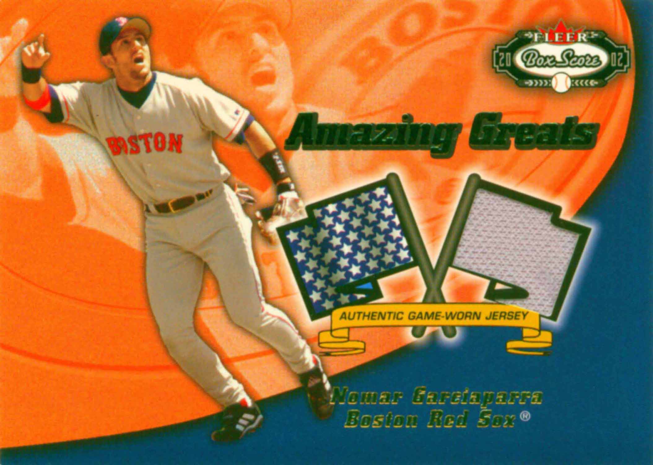 2002 Fleer Box Score Amazing Greats Single Swatch