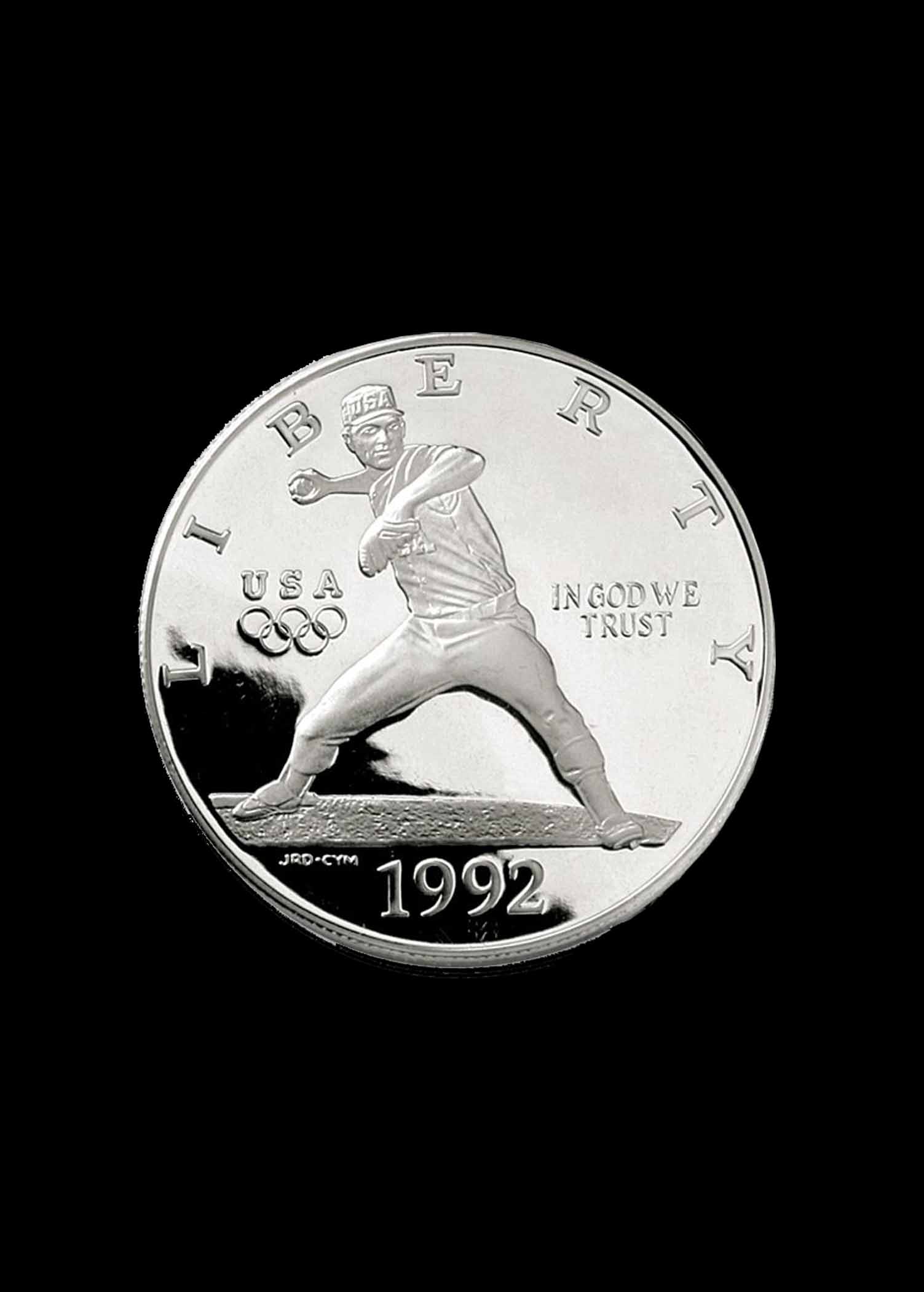 1992 United States Mint S Olympic Baseball Silver Dollar Proof