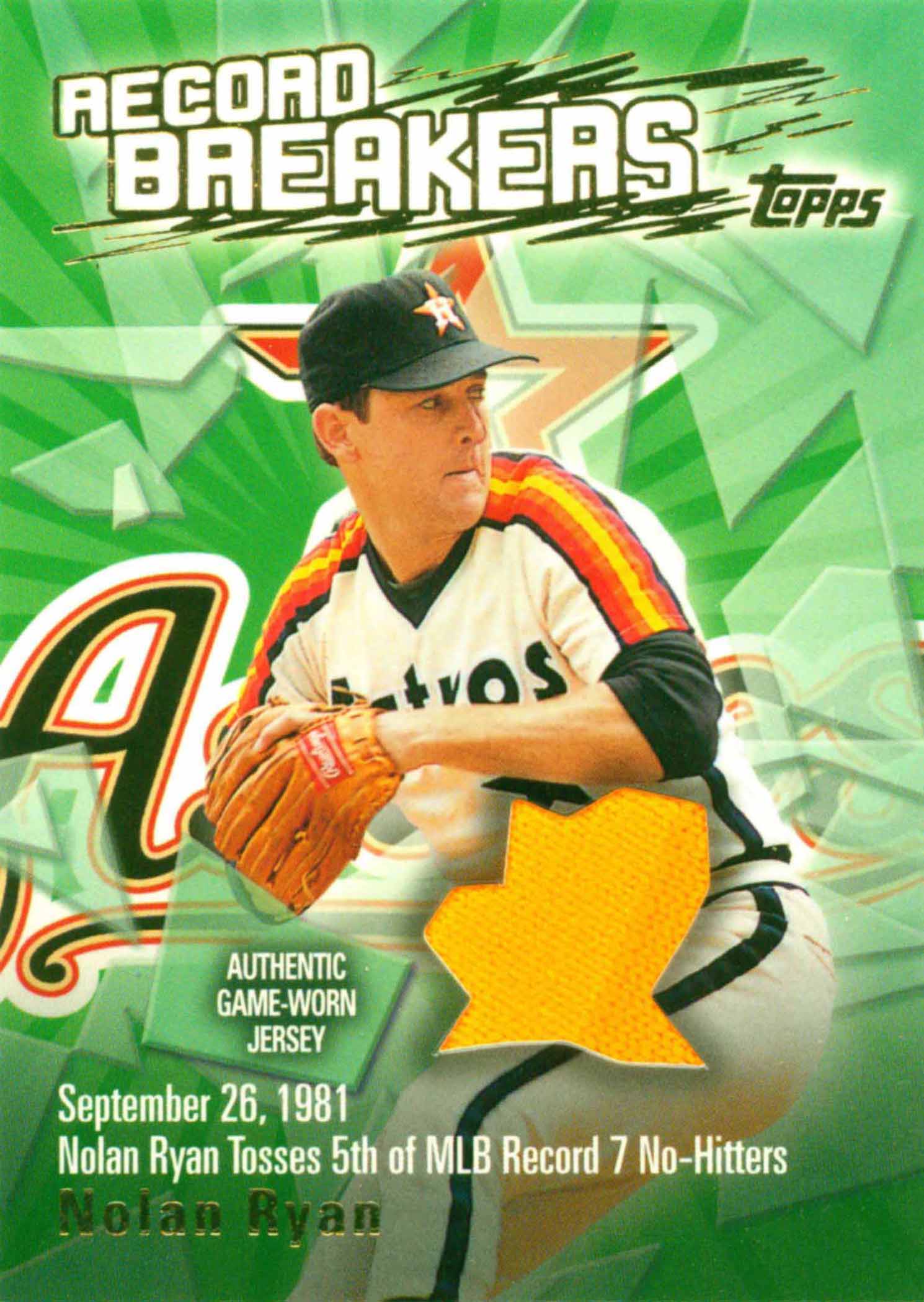 2003 Topps Record Breakers Relics Uniform