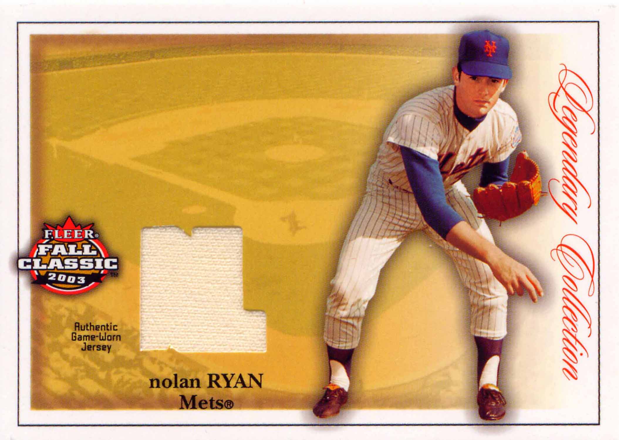 2003 Fleer Fall Classics Legendary Collection Memorabilia Jersey