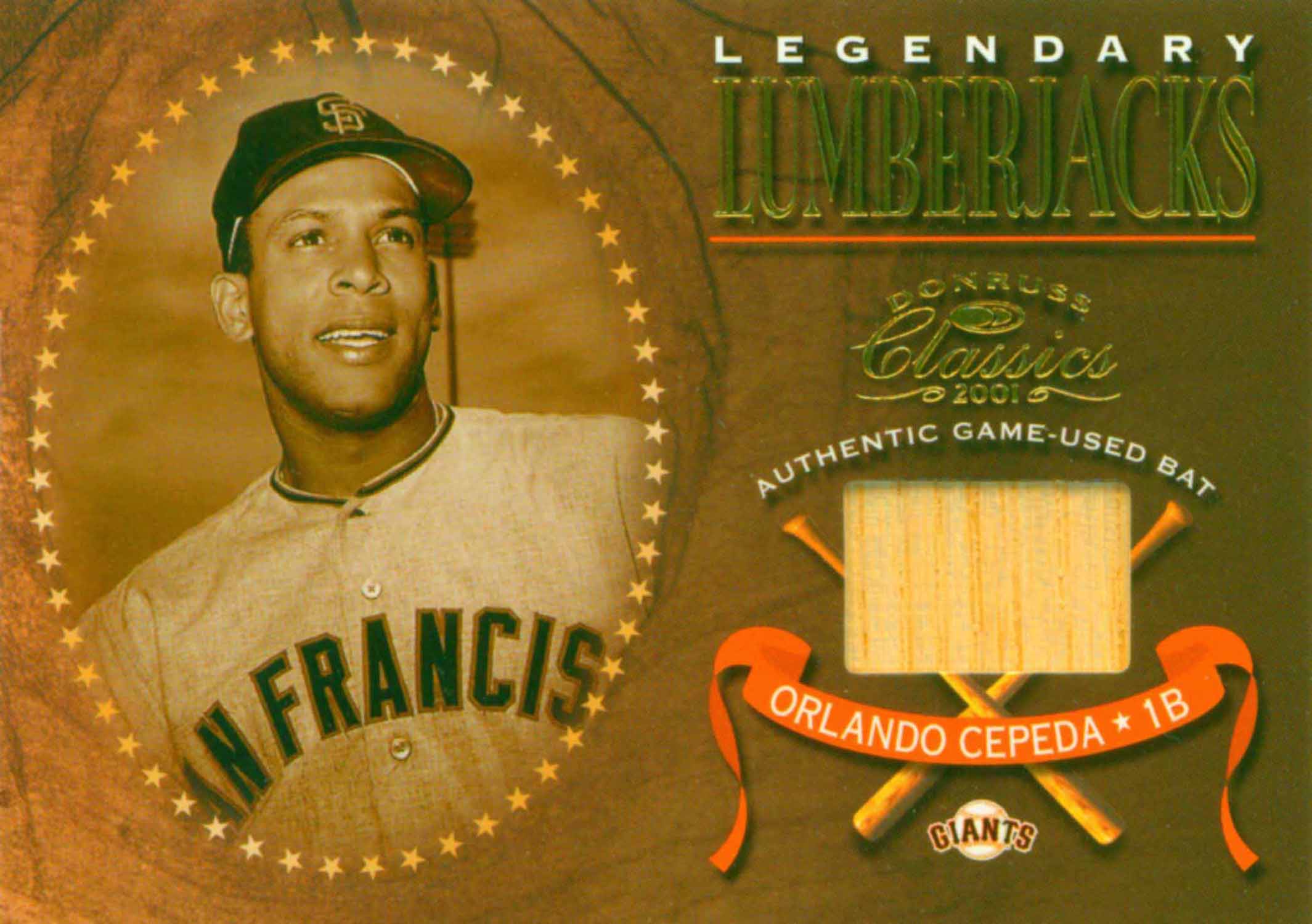 2001 Donruss Classics Legendary Lumberjacks
