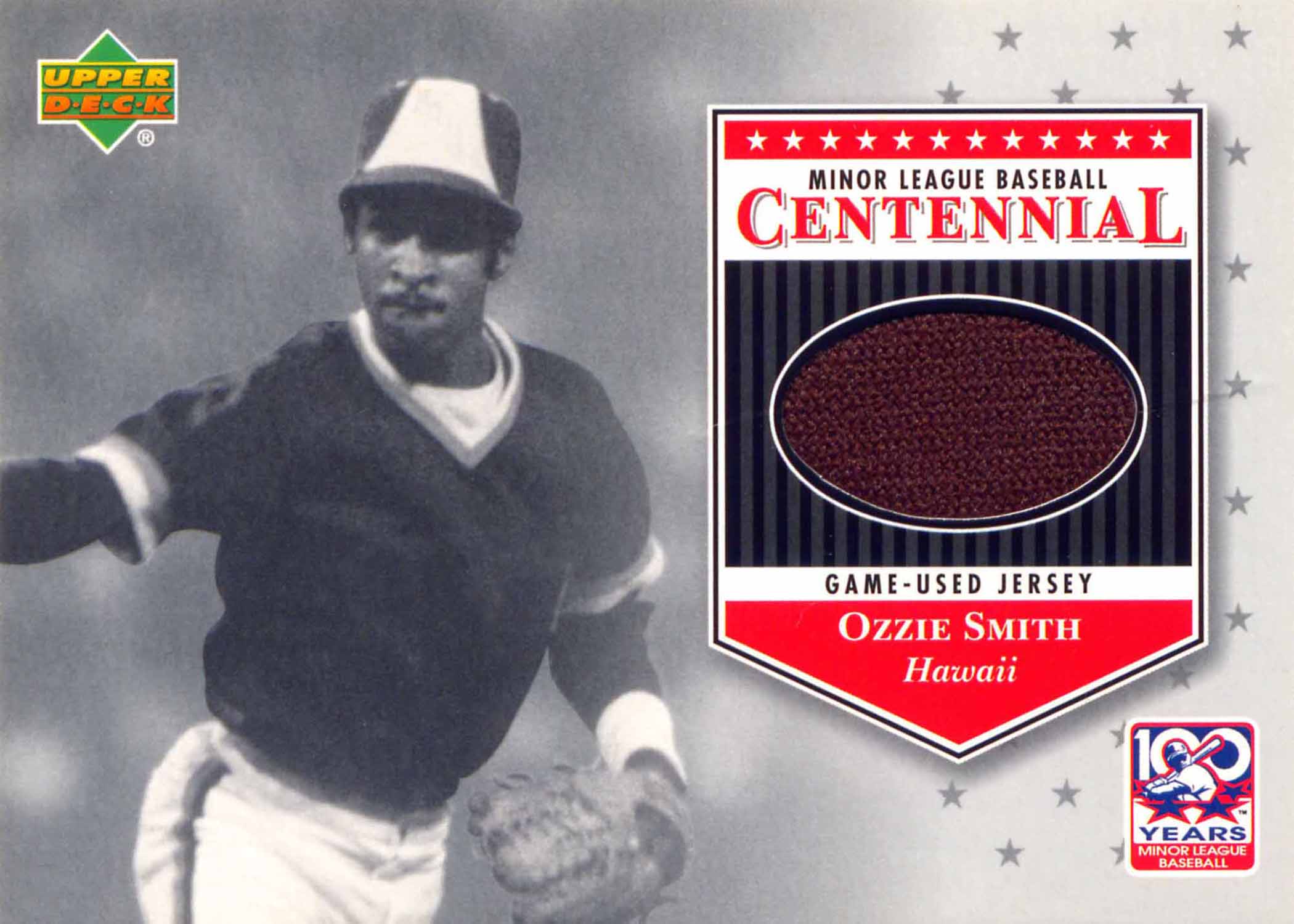 2001 Upper Deck Minors Centennial Game Jersey