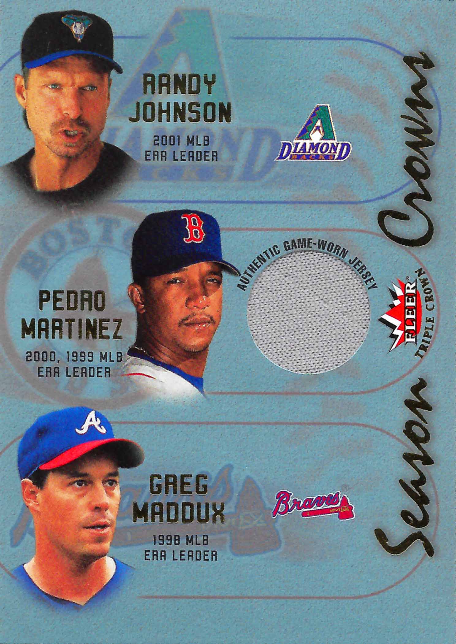2002 Fleer Triple Crown Season Crowns Game Used Jersey