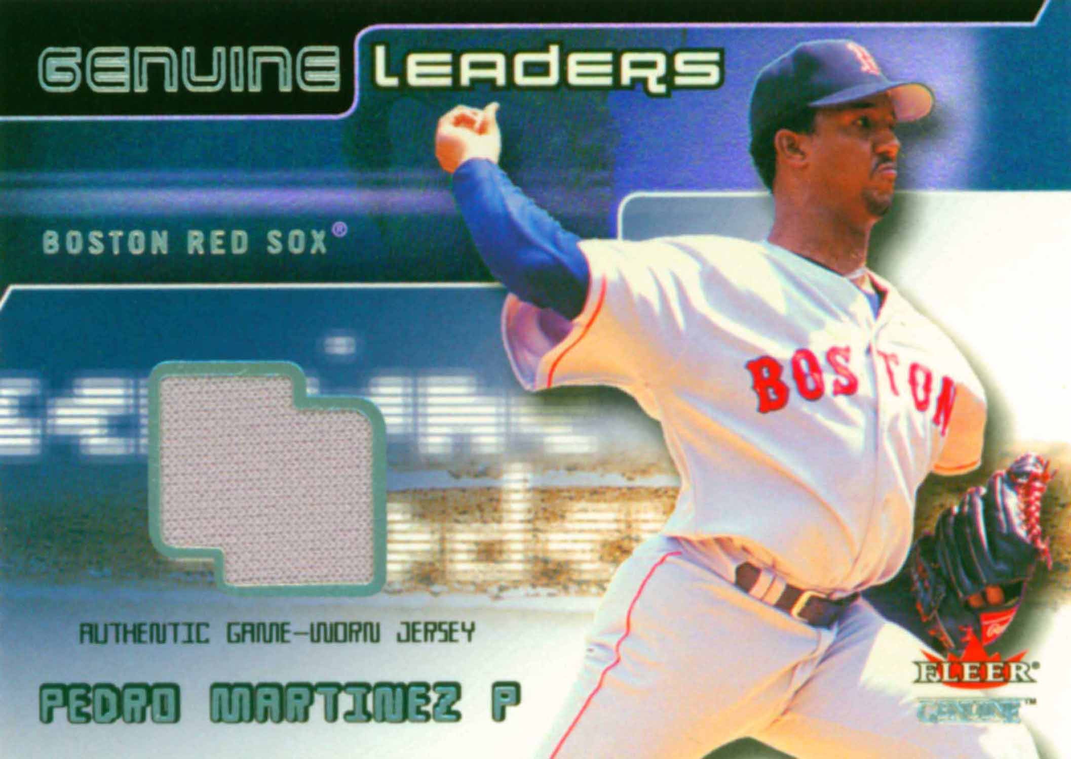 2002 Fleer Genuine Leaders Game Jersey