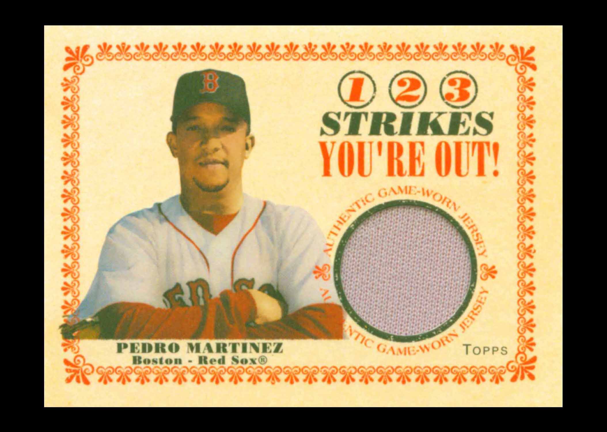 2004 Topps Cracker Jack 1-2-3 Strikes You're Out Relics Jersey