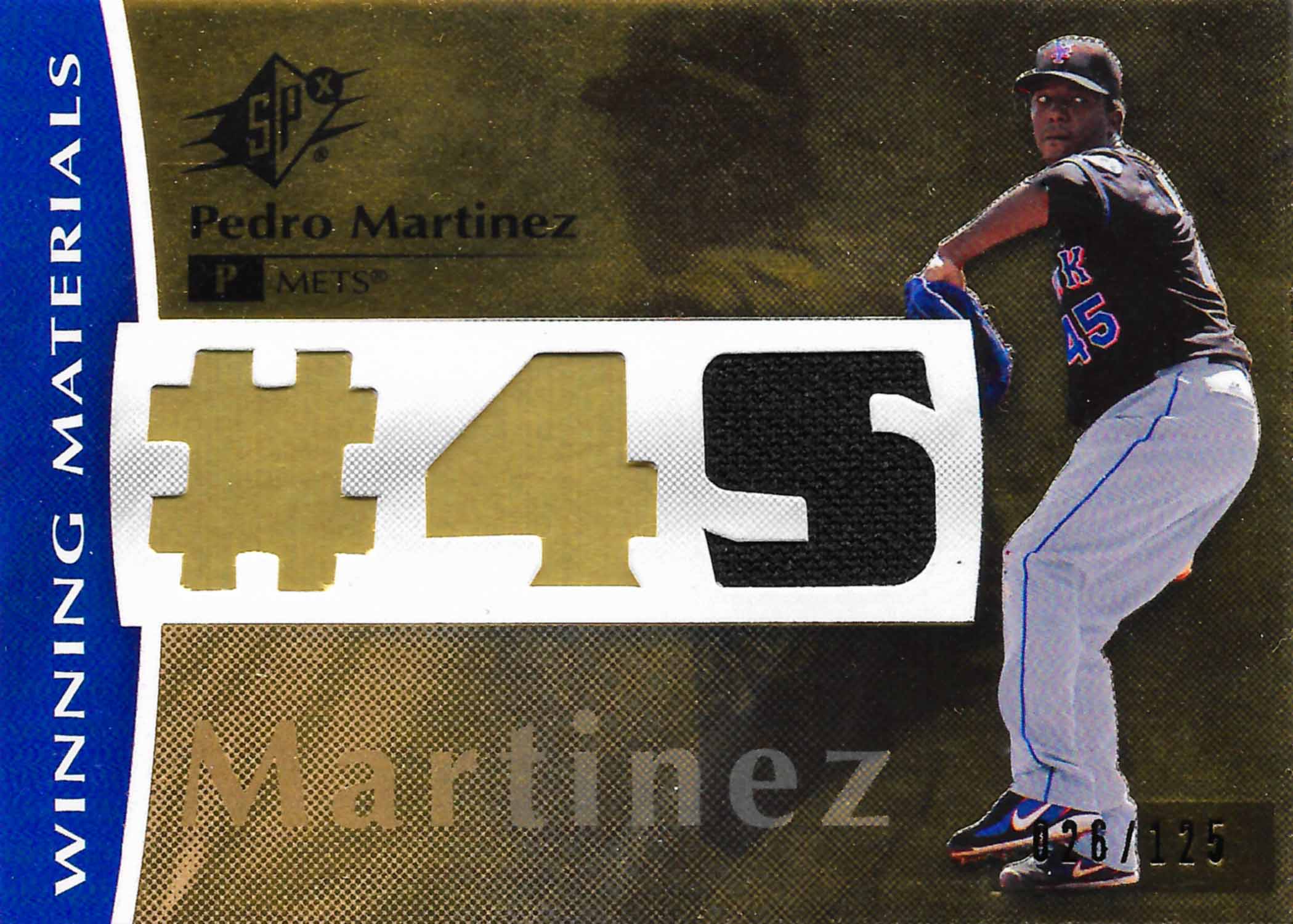 2008 SPx Winning Materials Jersey Number 125