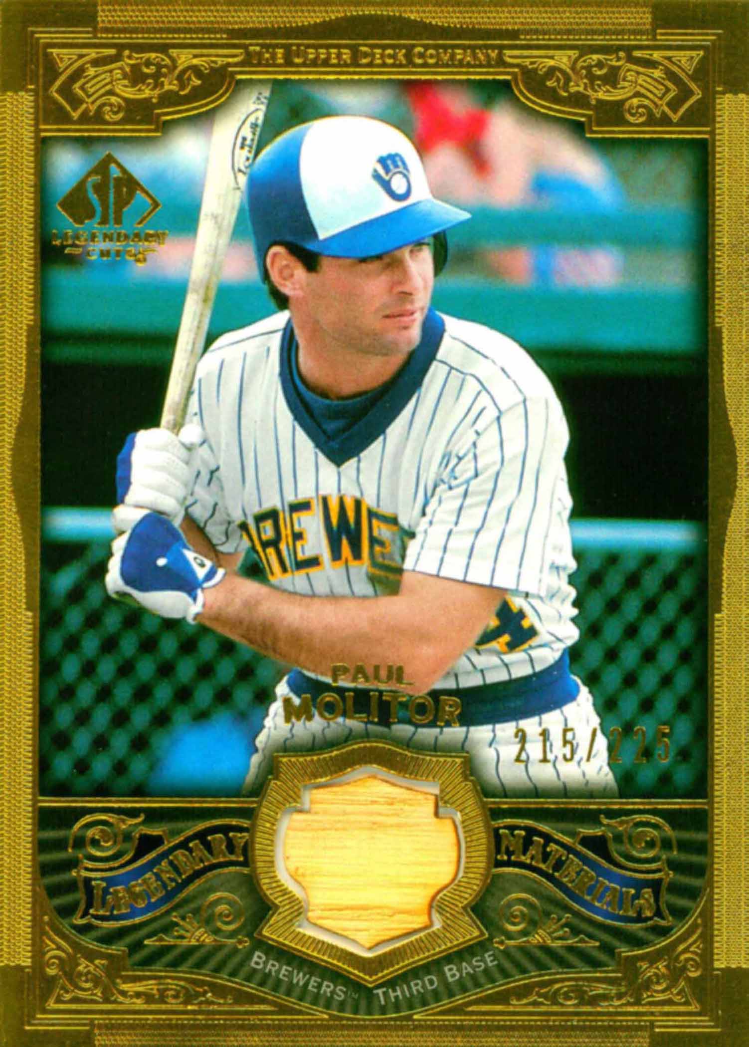 2006 SP Legendary Cuts Legendary Materials Gold Bat