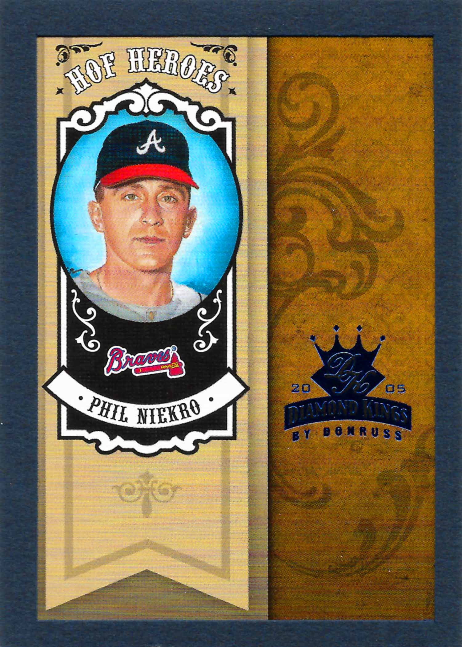 2005 Diamond Kings Hall of Fame Heroes Framed Blue