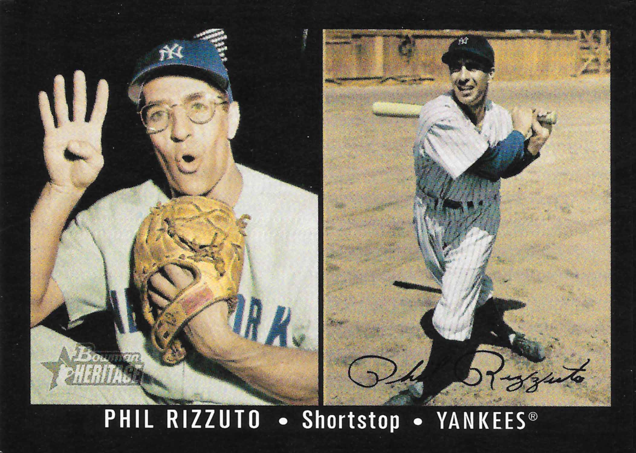 2003 Bowman Heritage Facsimile Signature Double Image