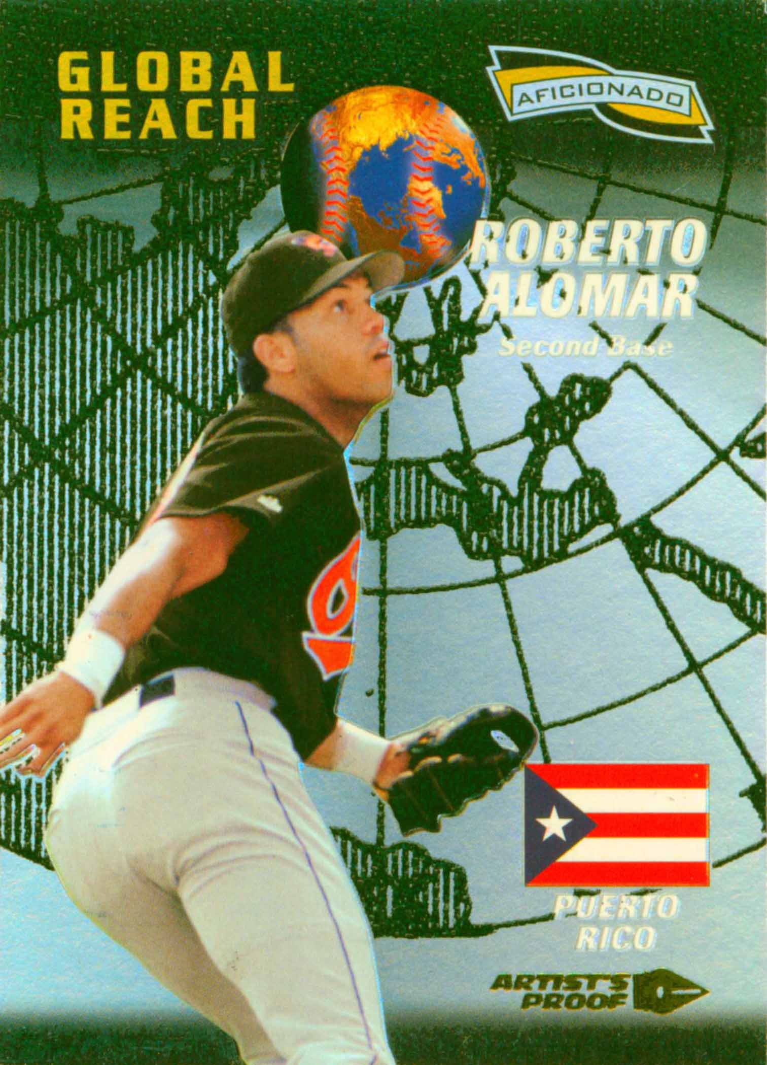 1996 Pinnacle Aficionado Artist's Proofs Global Reach