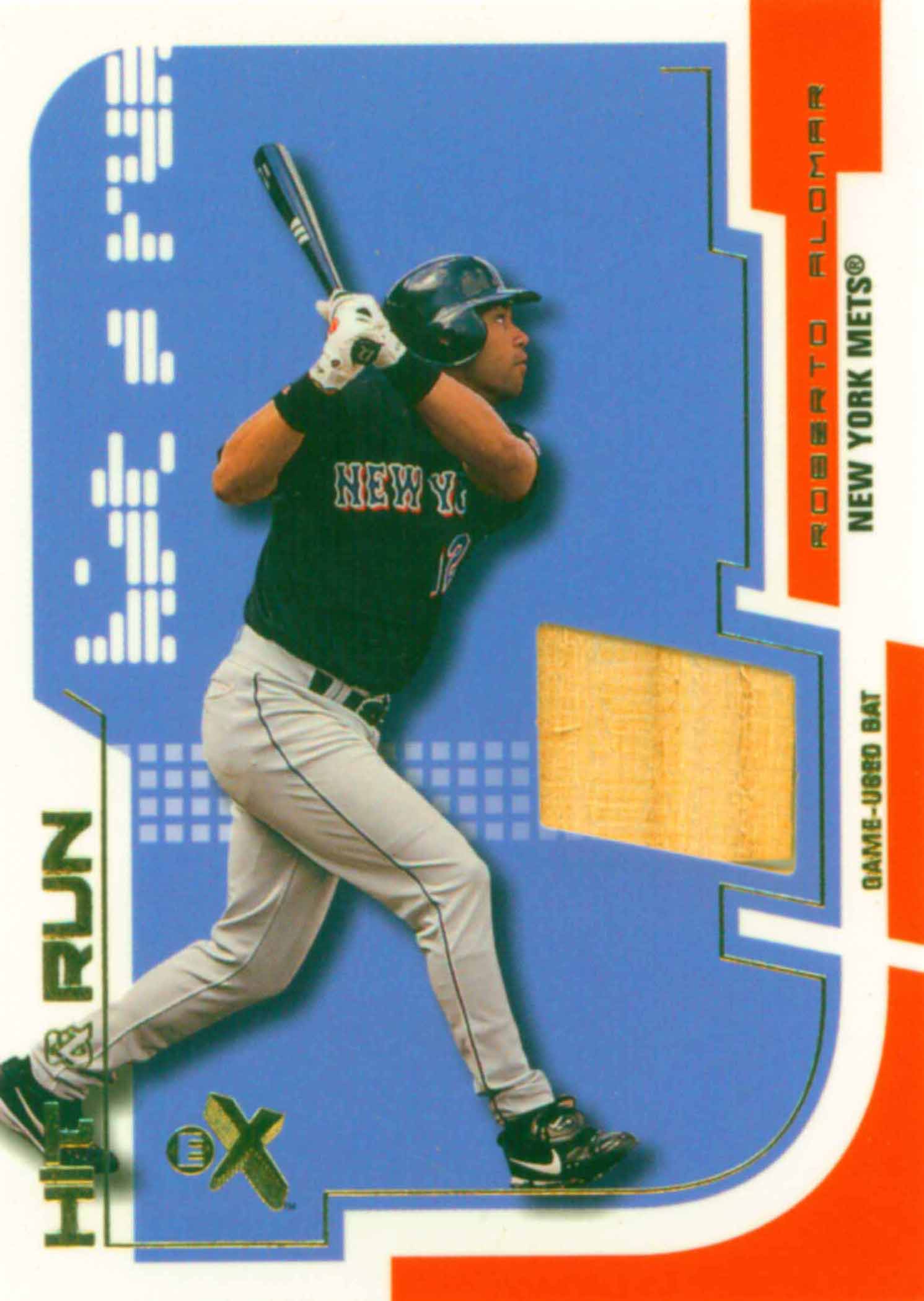 2002 E-X Hit and Run Game Bat