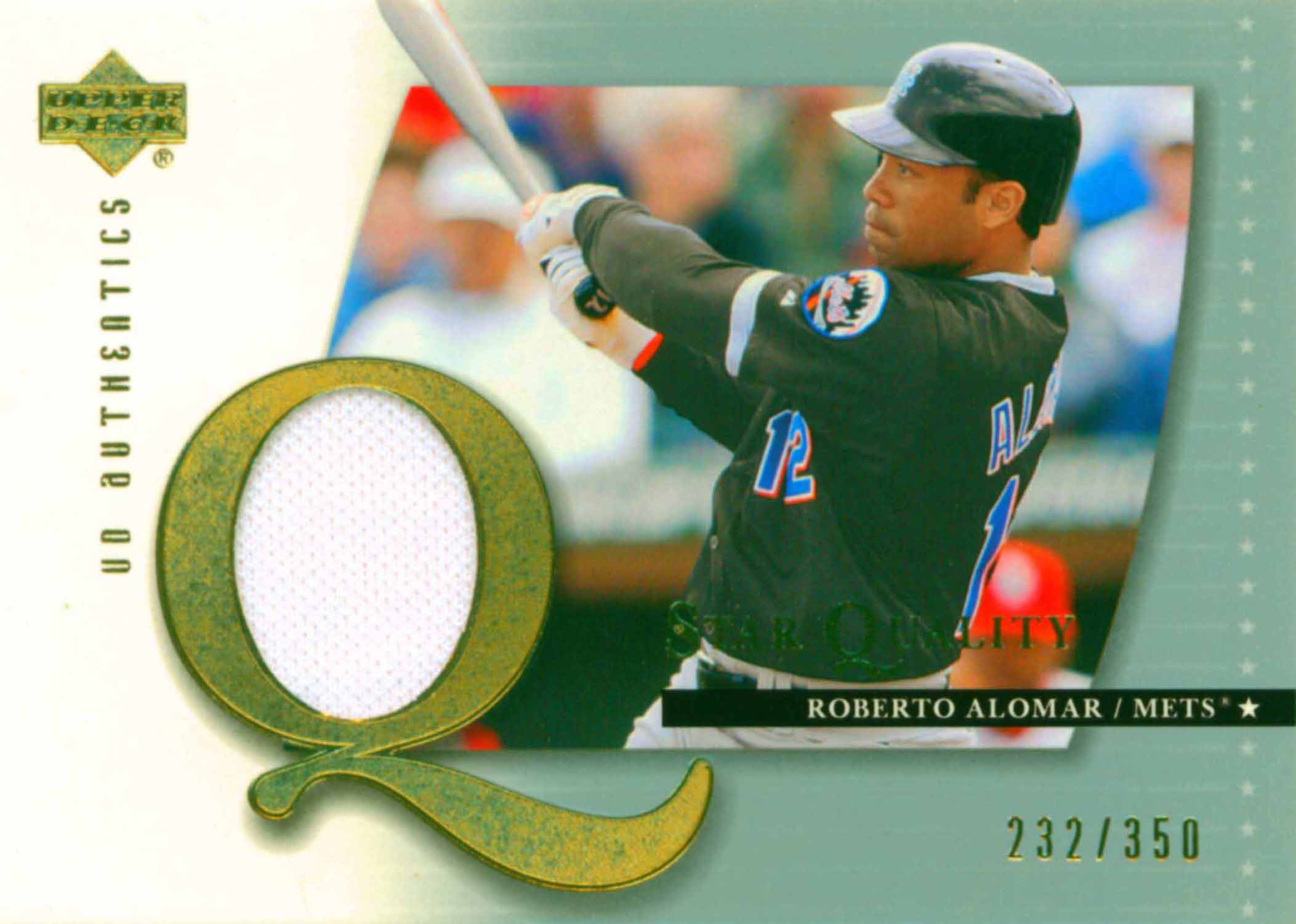 2003 UD Authentics Star Quality Memorabilia Jersey